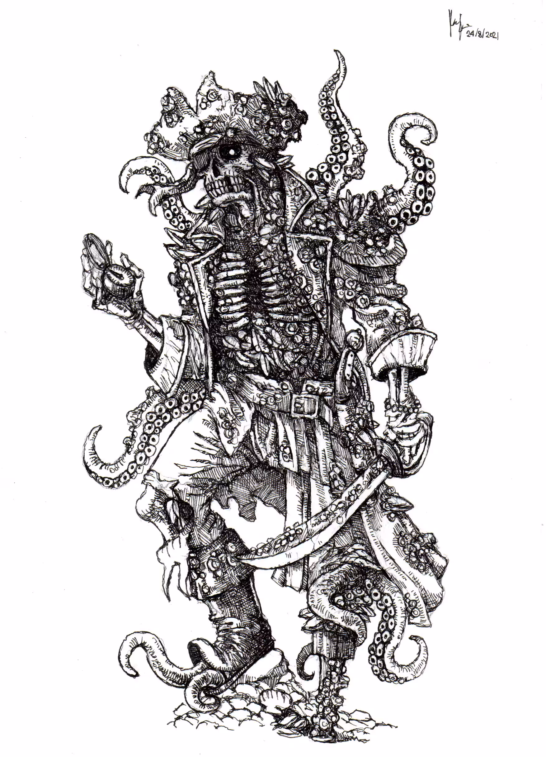#043 Abyssal Pirate - Cursed Captain