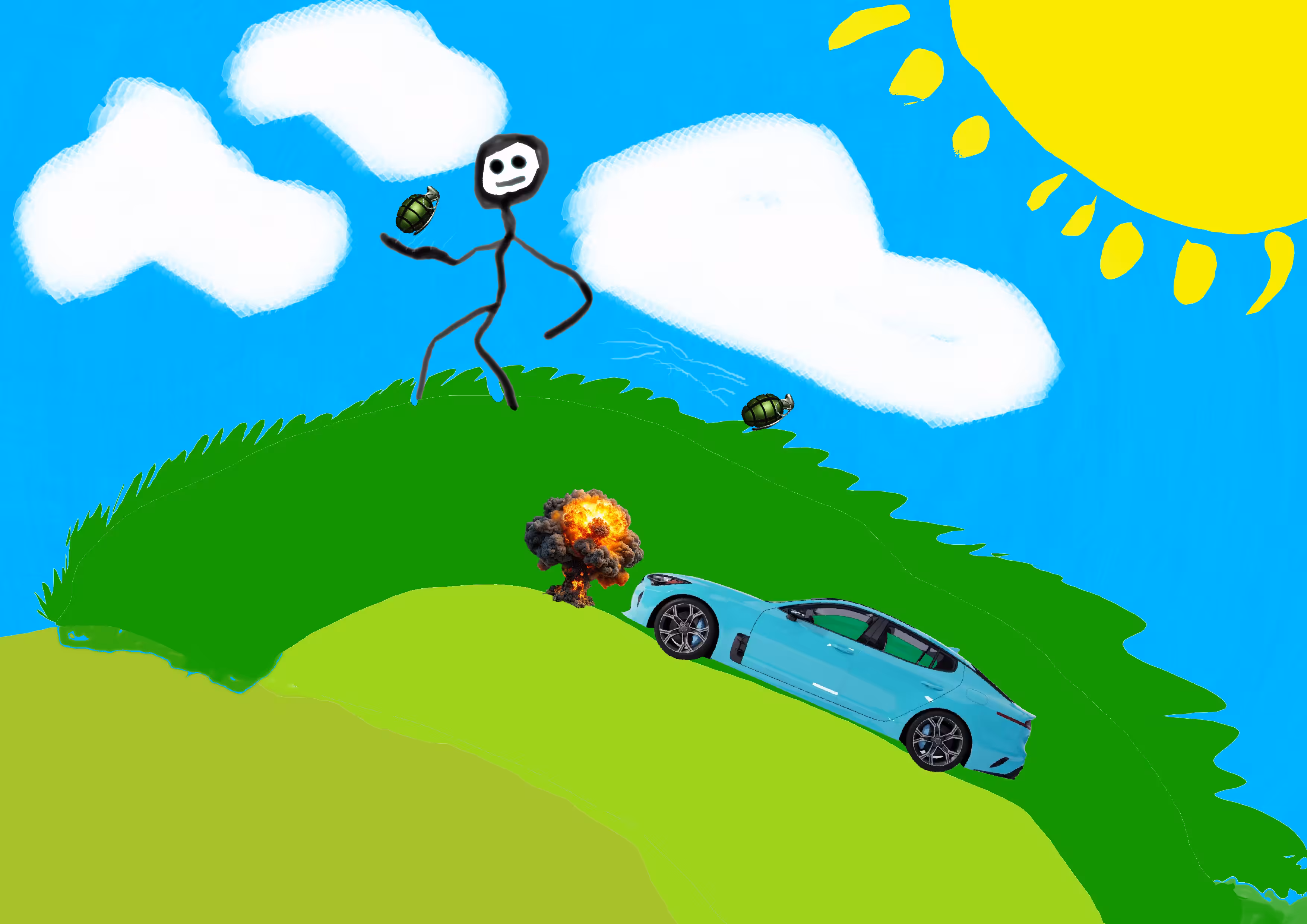 Stories About the Blue Car: Who Is That?