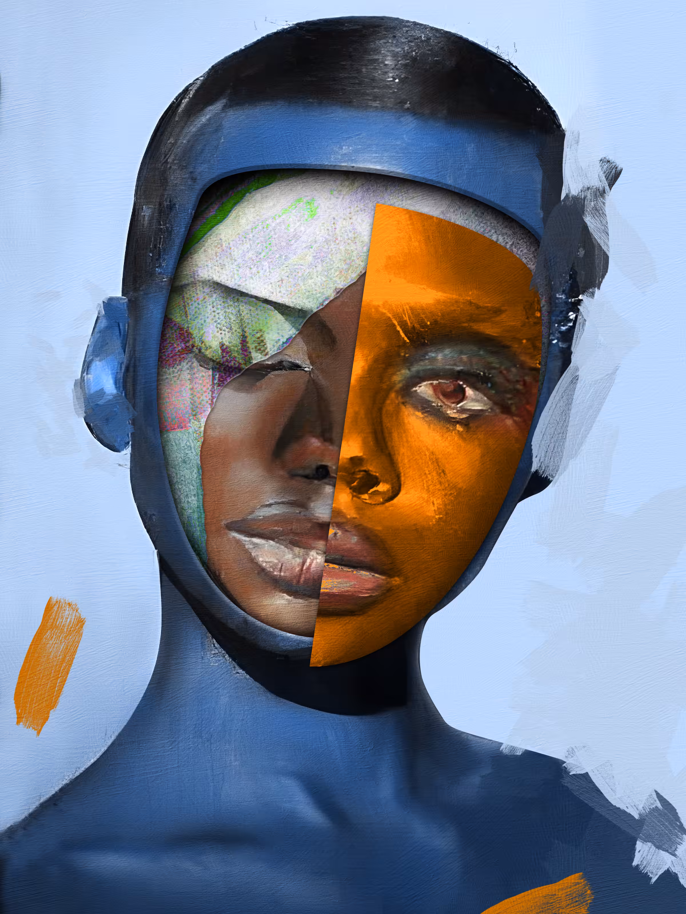 Indigo blue of illusion