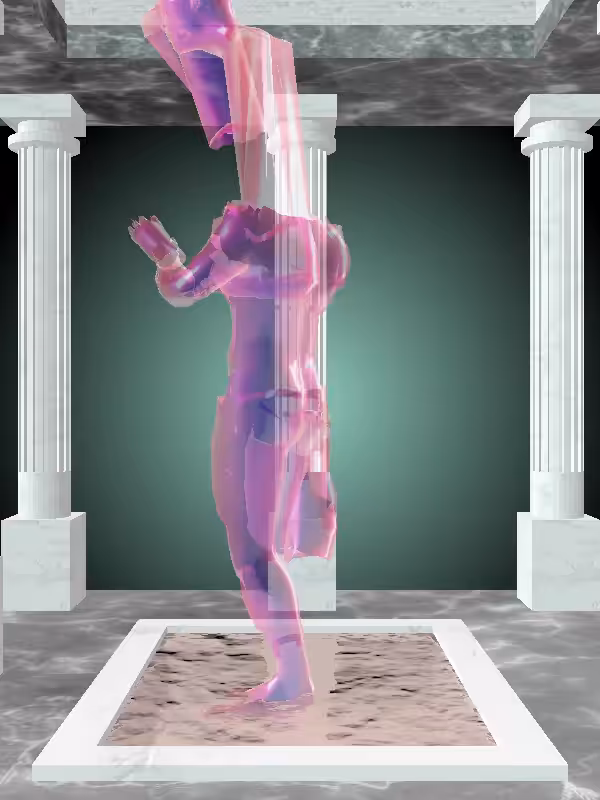 HeavenComputer: The Fading Robotic Magnetic Magenta Man #2321