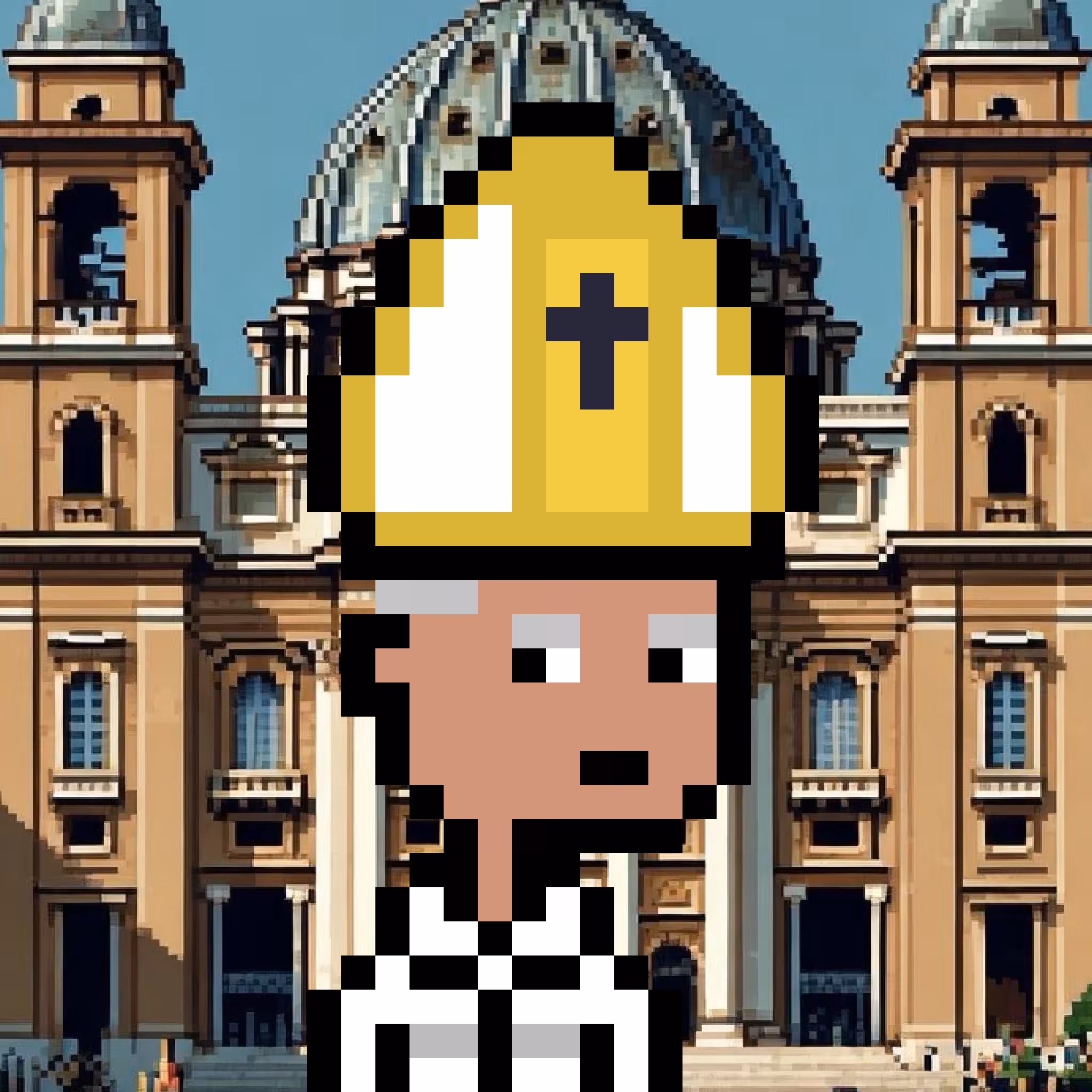 Pope In White Puffy Jacket