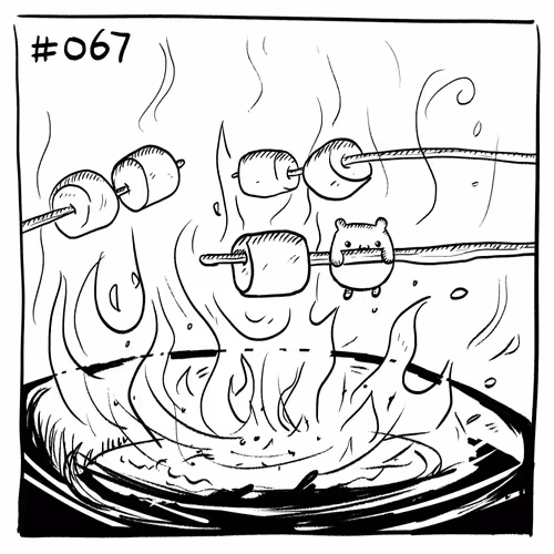Suicidal Hamster #067 - Marshmallow