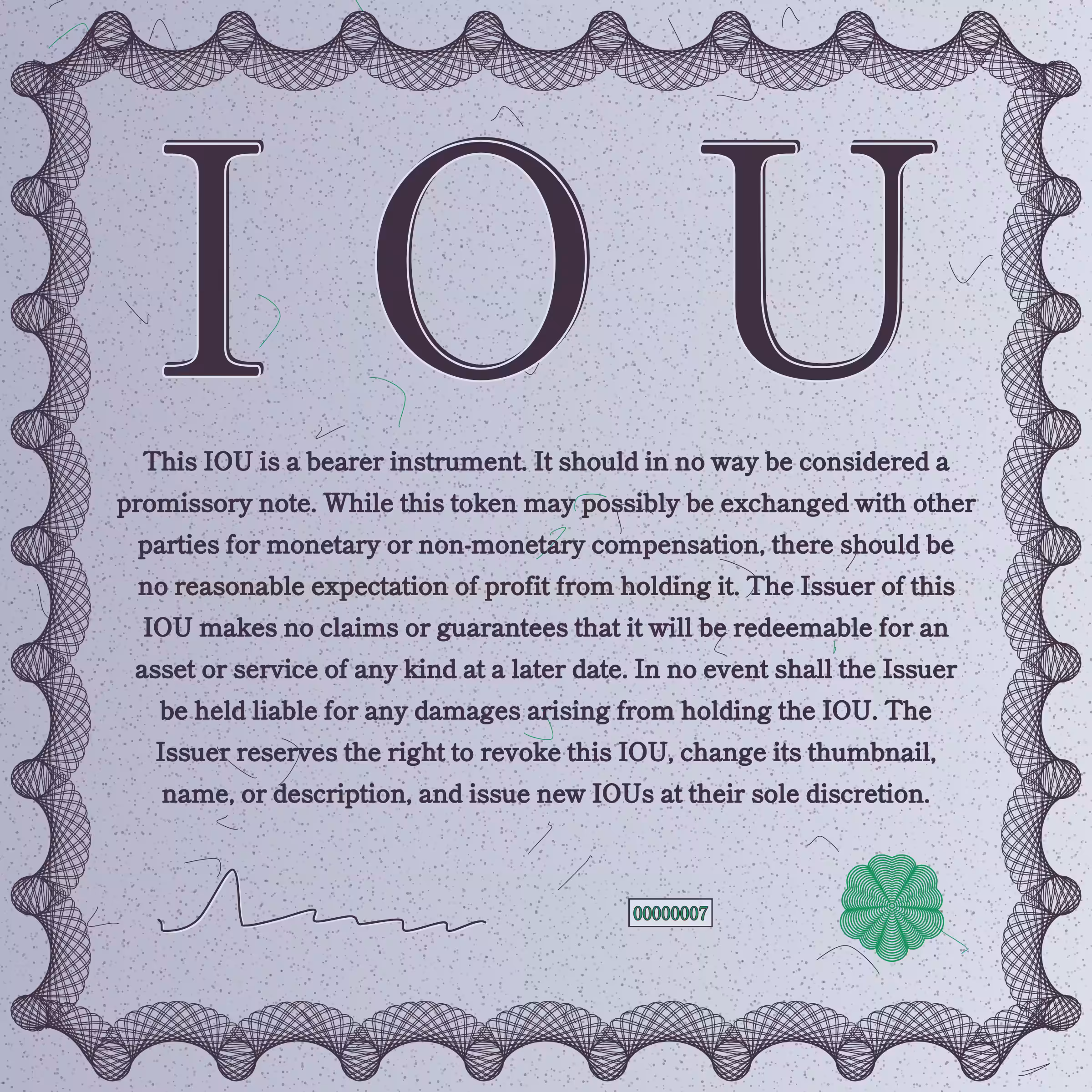 IOU #7