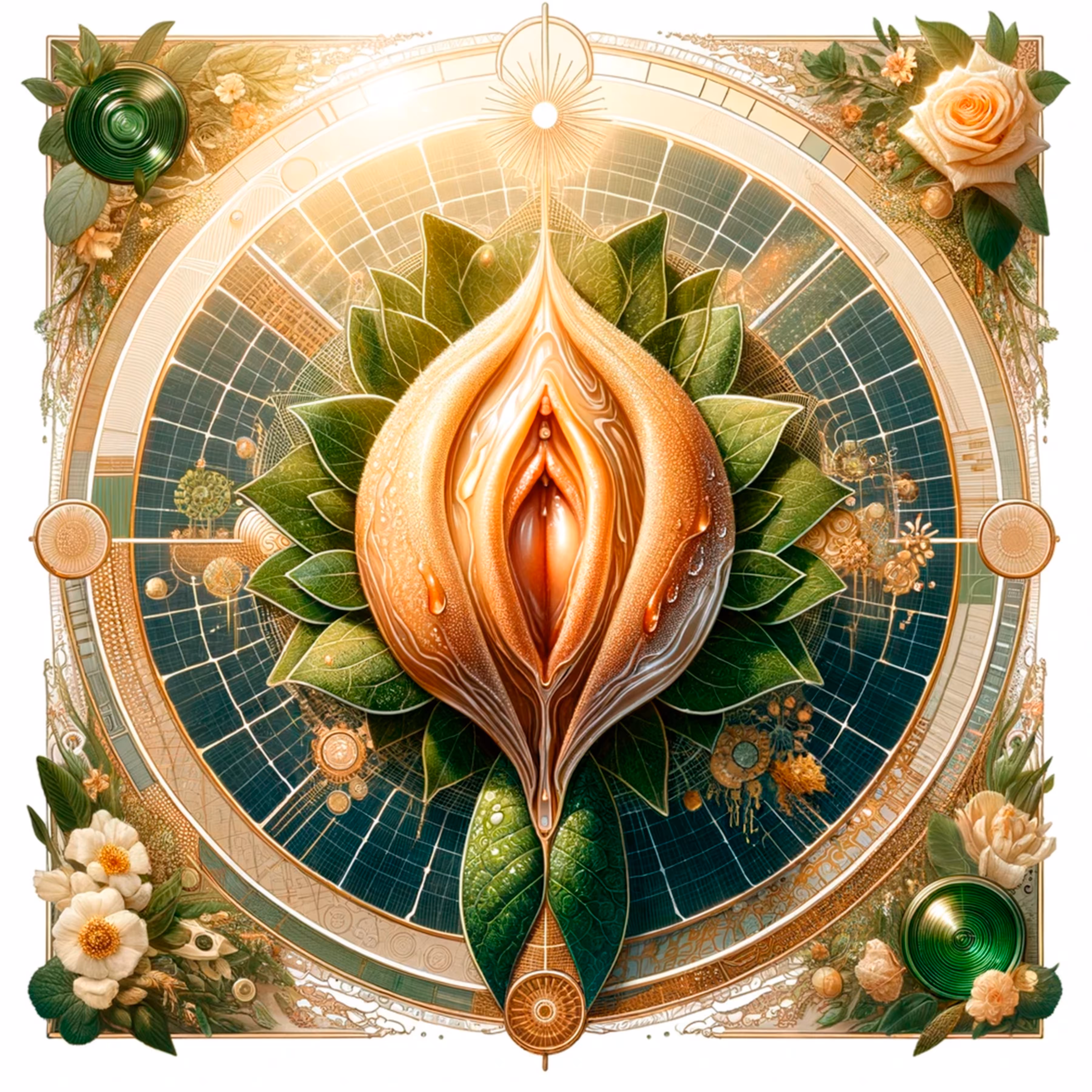 CyberFlorals: Solar Dew: Eco Elegance