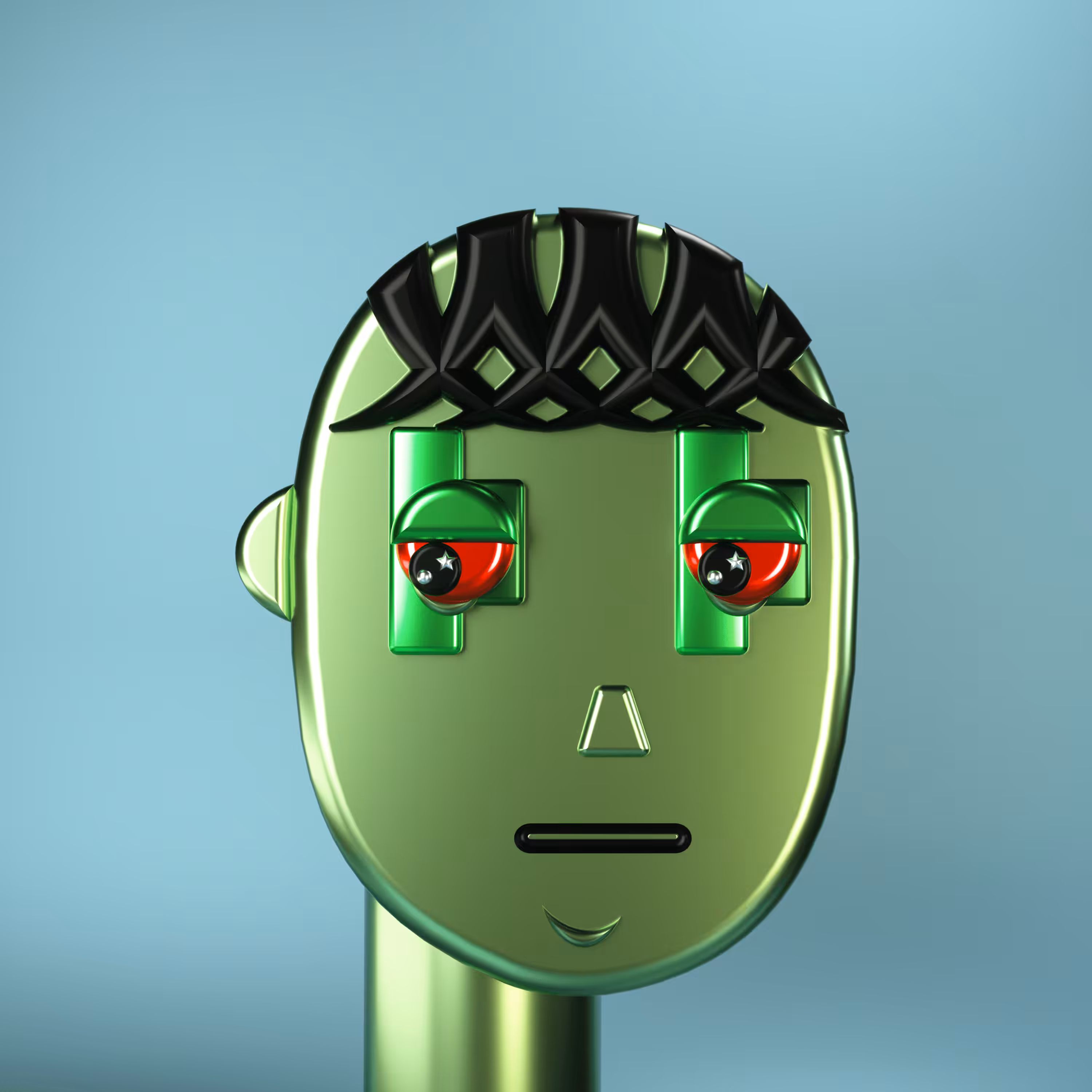 3D Chrome Punk #0676