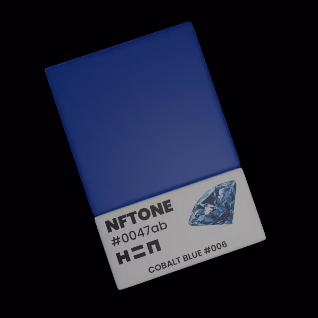 NFTONE - Cobalt Blue - #006 - H=N Mixable Swatches Collection