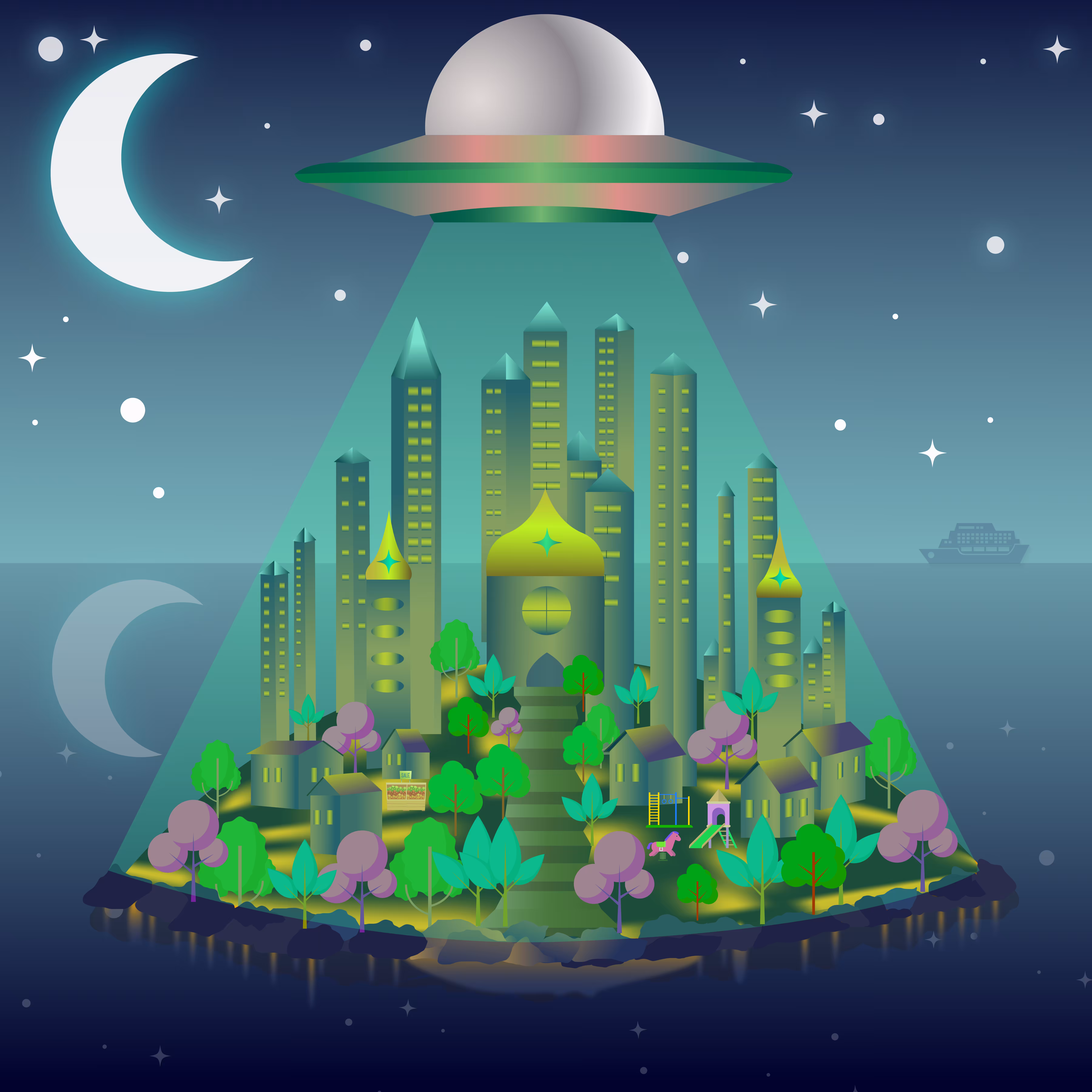 A City From The Moon