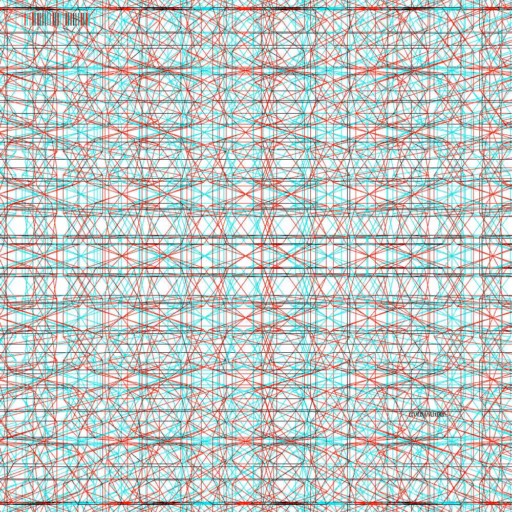 anaglyphic - delta pattern #10