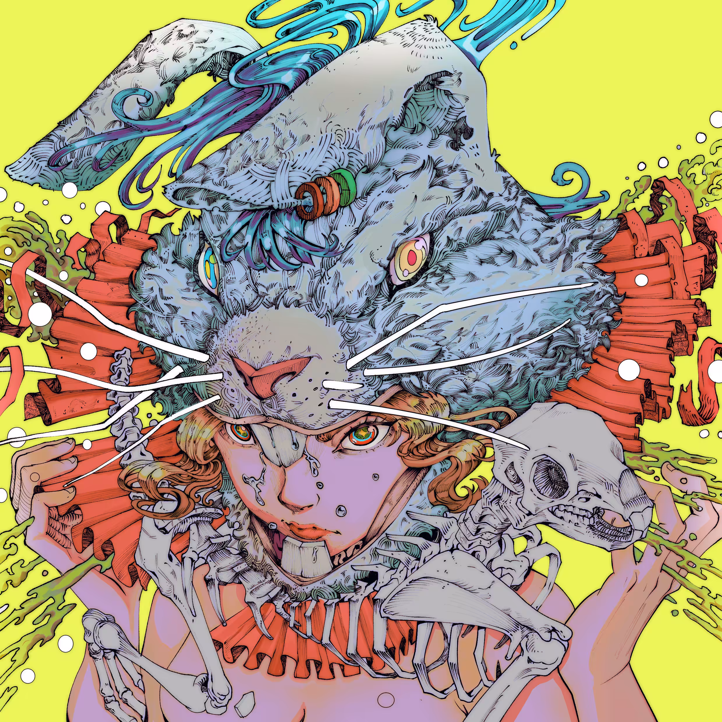 RABBIT EATS HEAD