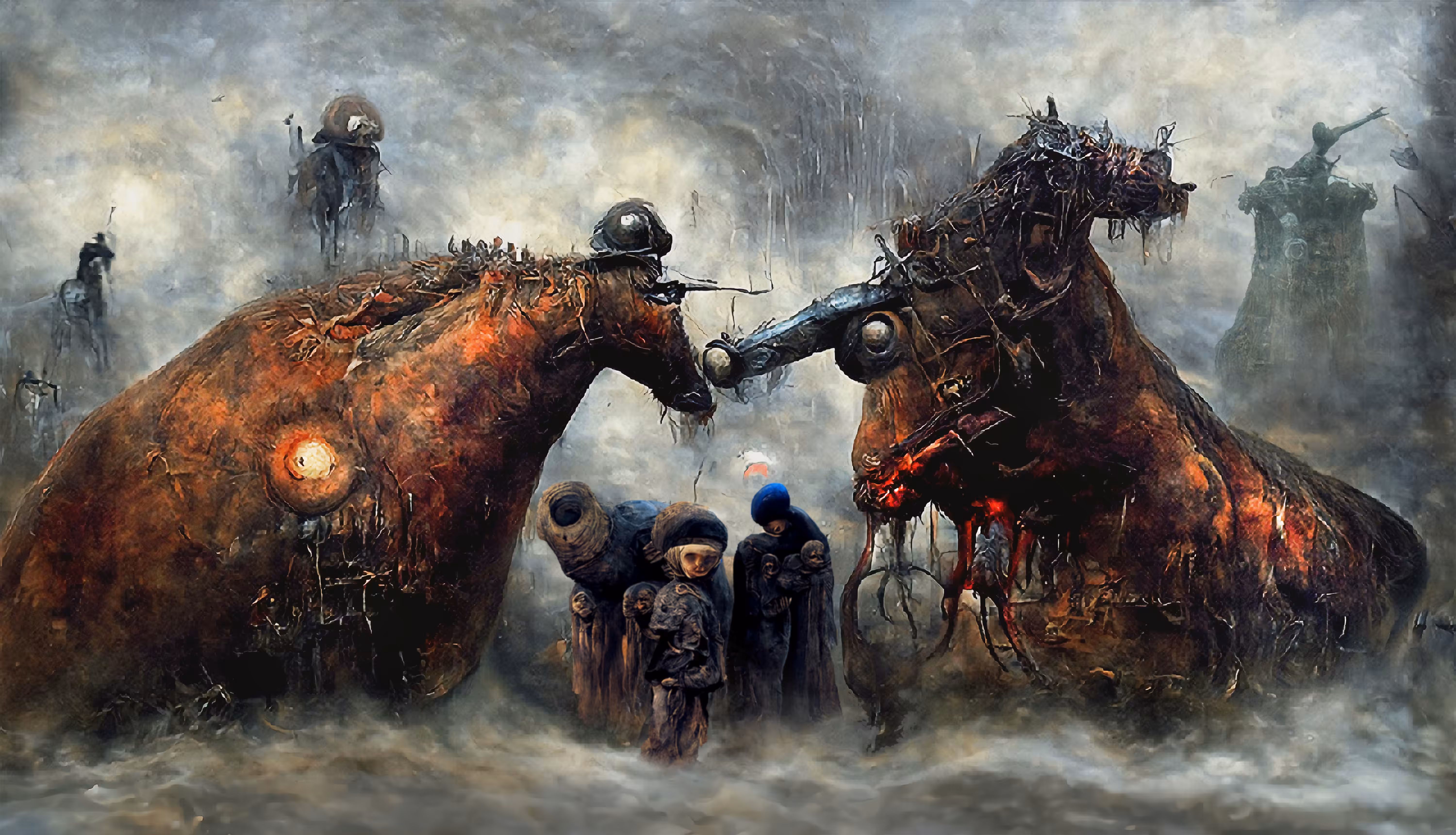 The Lost Children of Mariupol XVI ( Beksinski Edition )