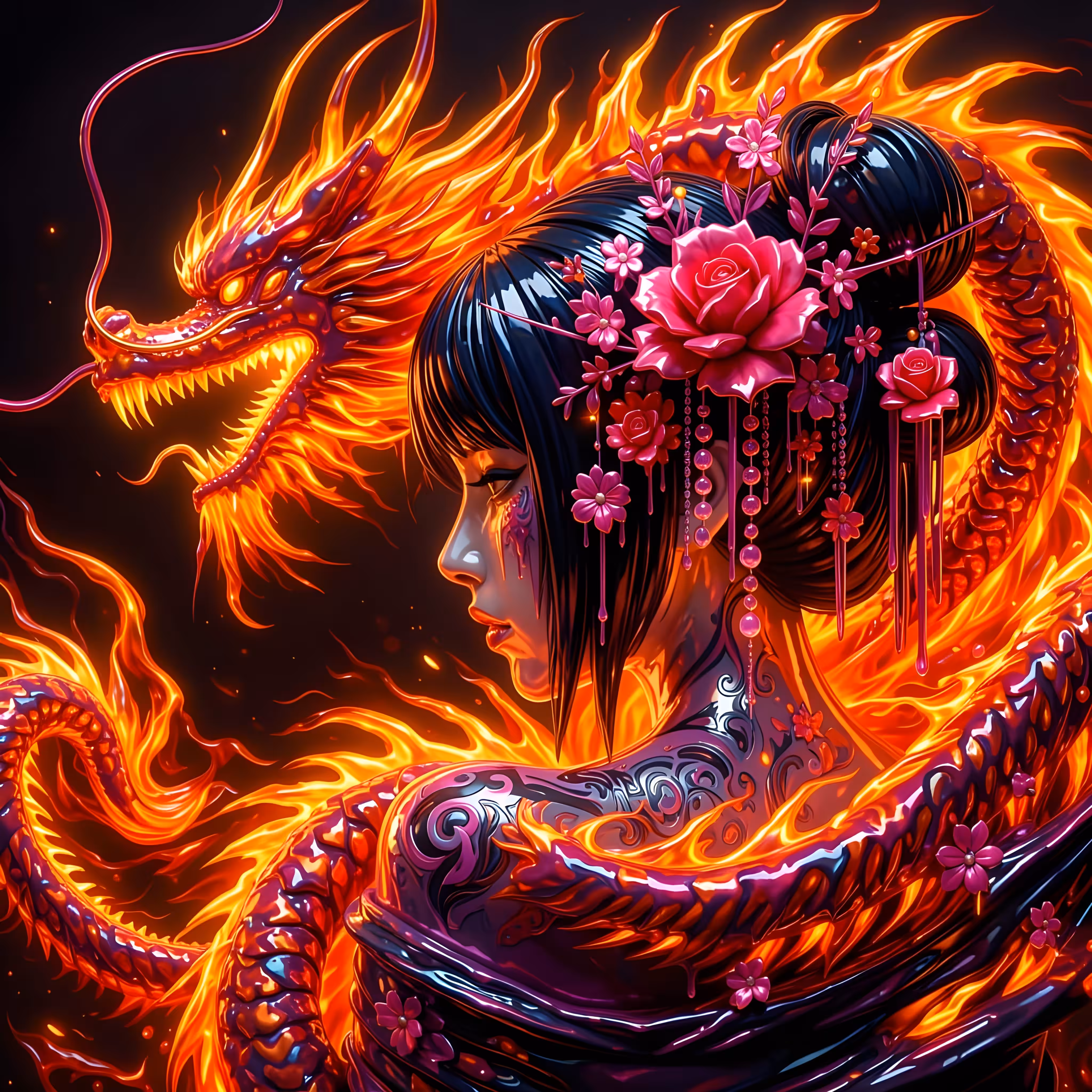 Fire woman 