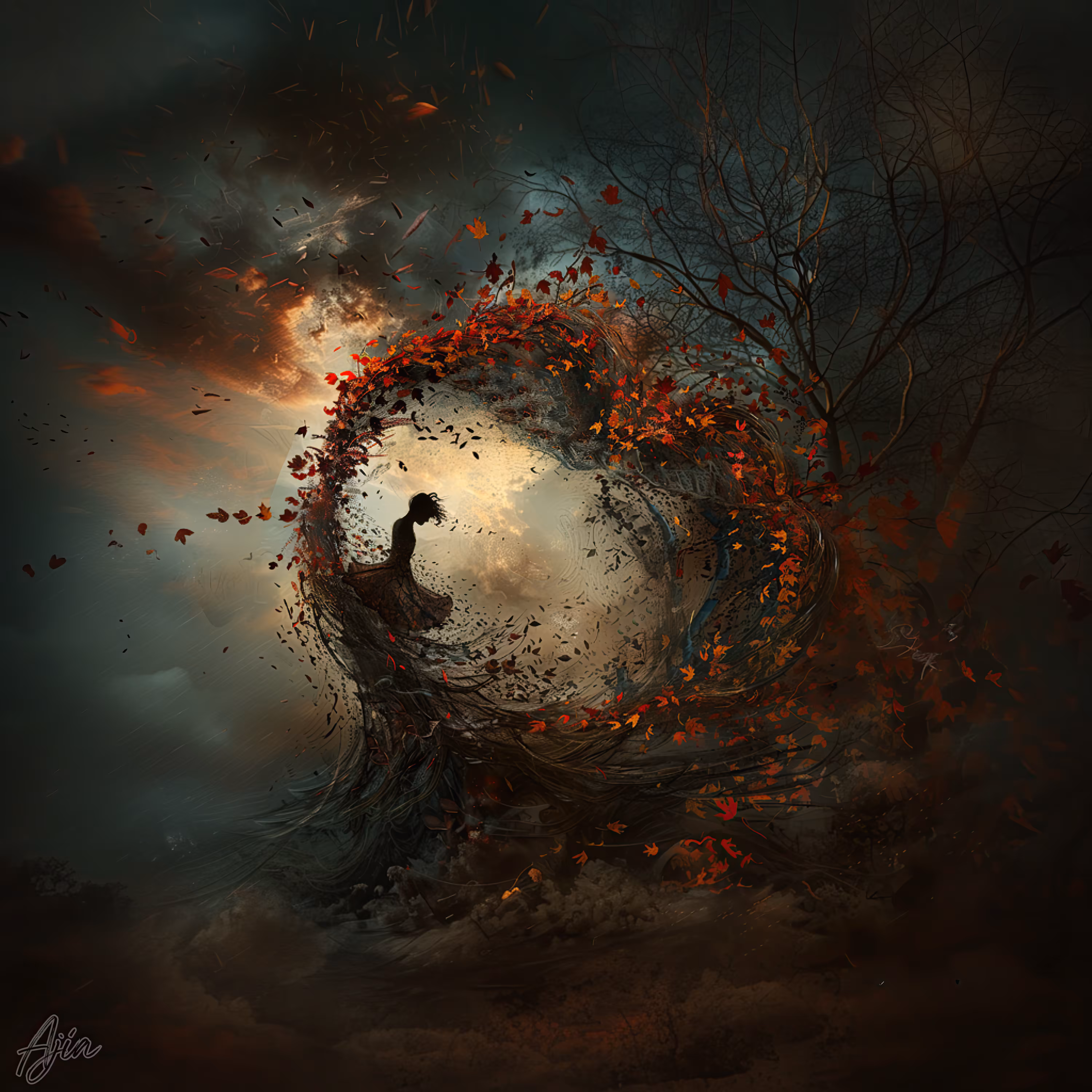 Ethereal Embrace: The Dance of Life