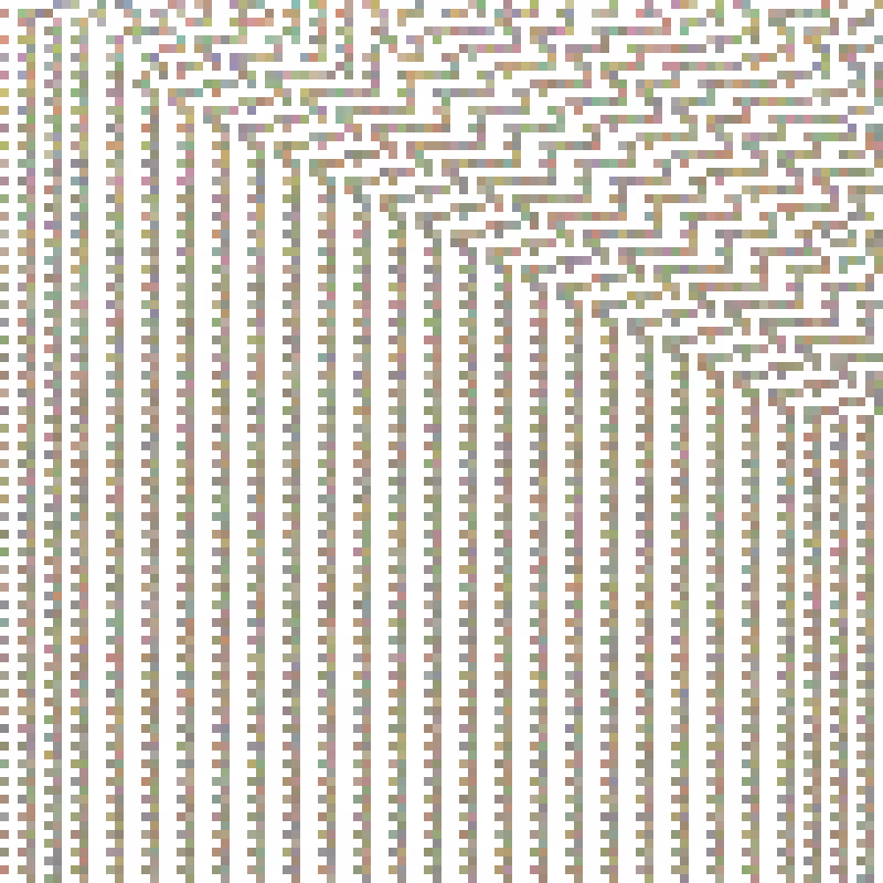 Colored Elementary Cellular Automaton #416