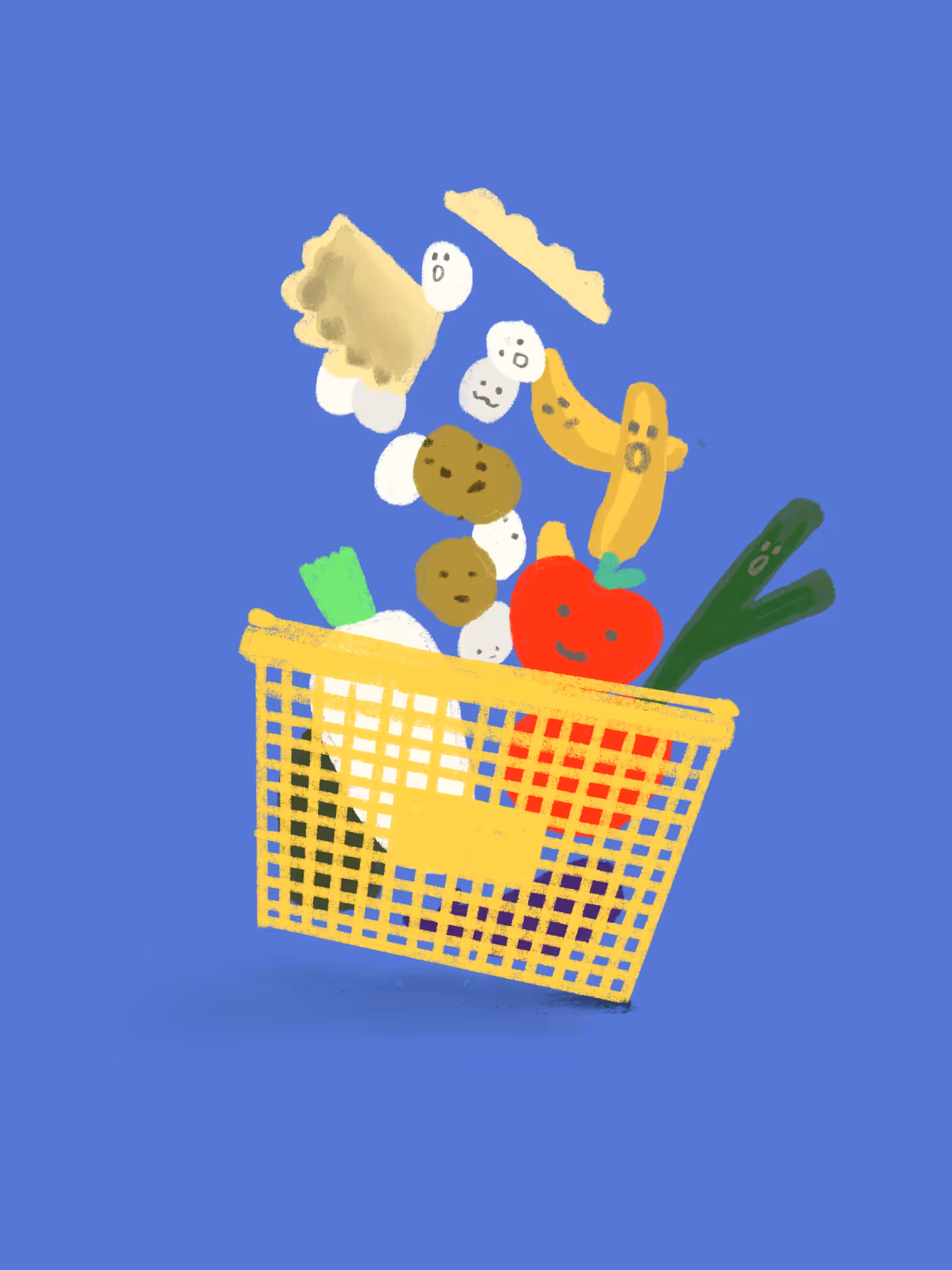 flying groceries