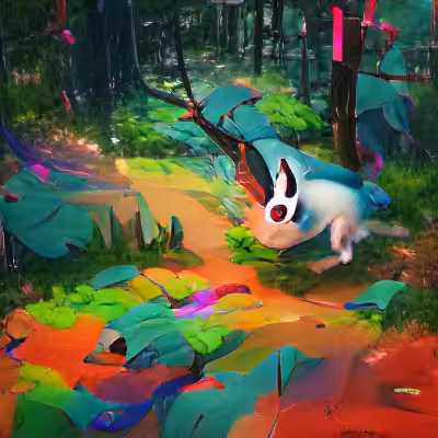 White Rabbit in Wonderland