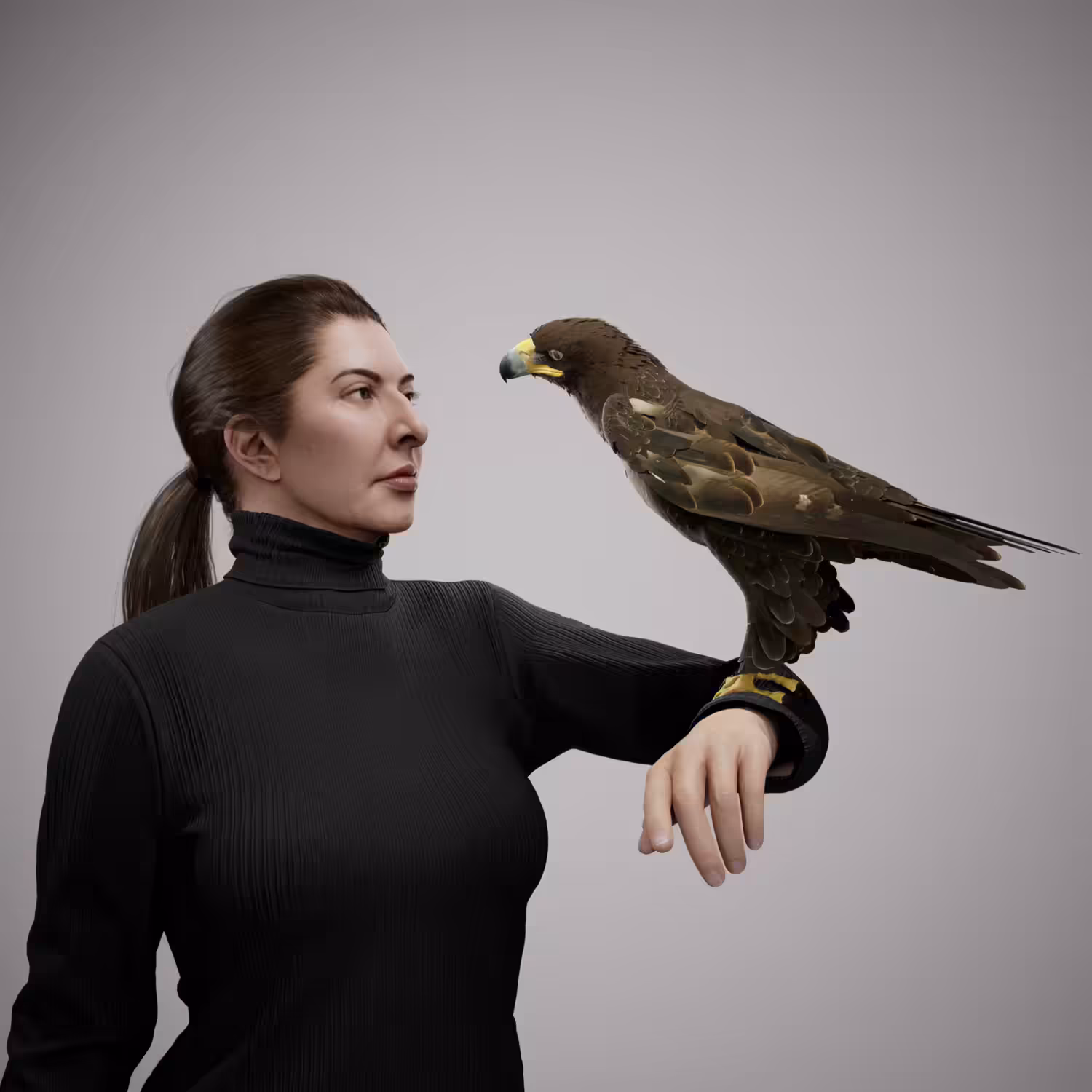 Portrait with Eagle #176