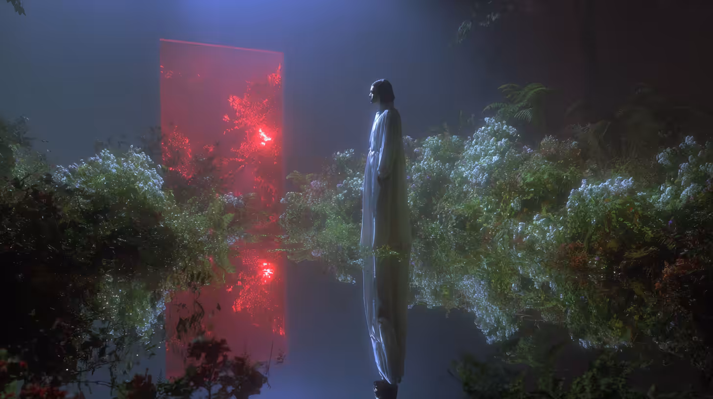 Dreams in Suspension: A Light Beyond the Ruins