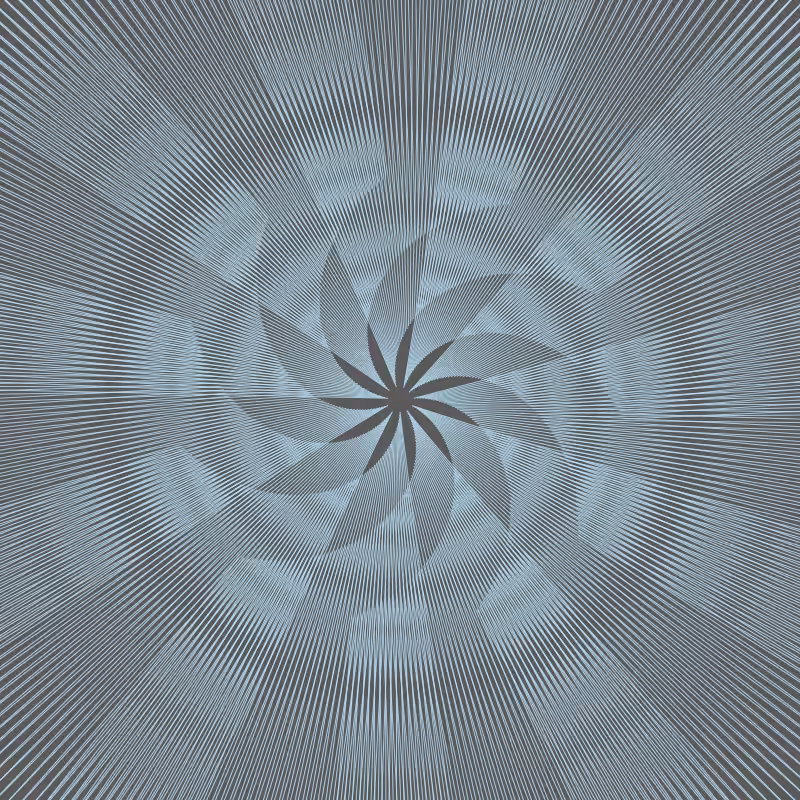 Generative Flower Blue - Genesis Edition
