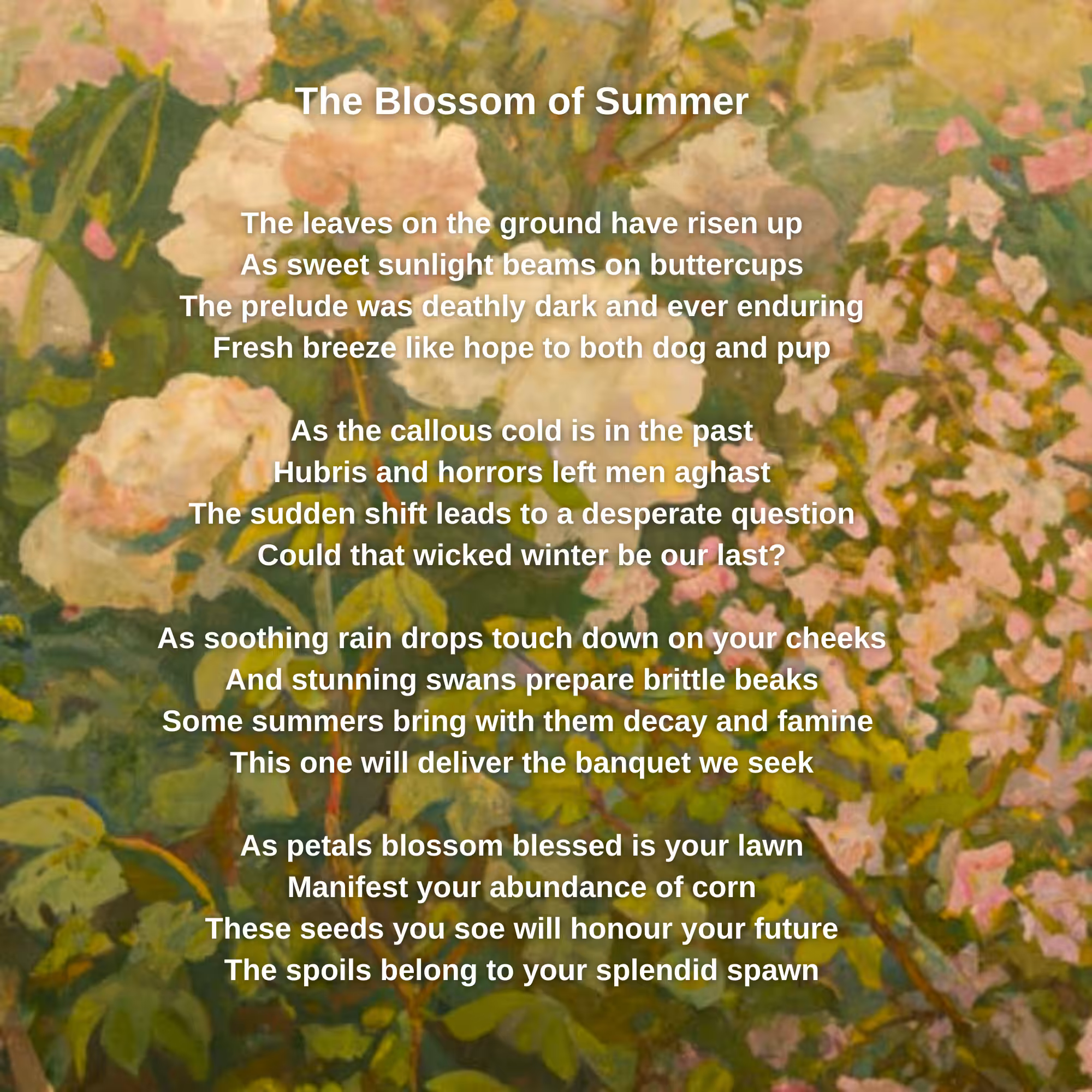 #blametezos - The Blossom of Summer