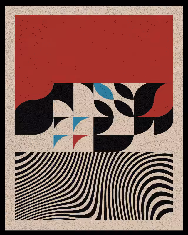 Bauhaus art #red #61
