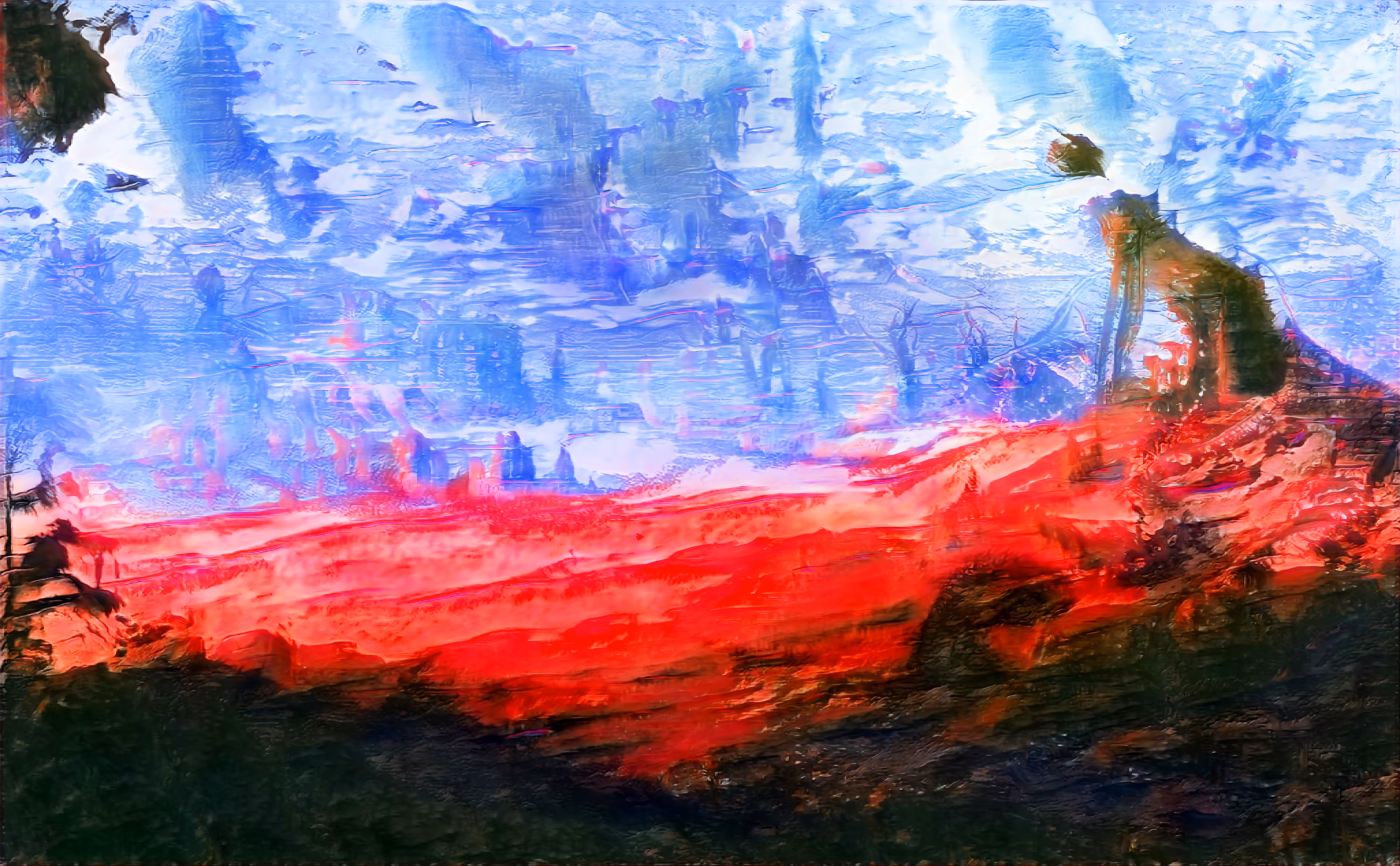 Bewildred the Titan Kneels in front of Her Creation