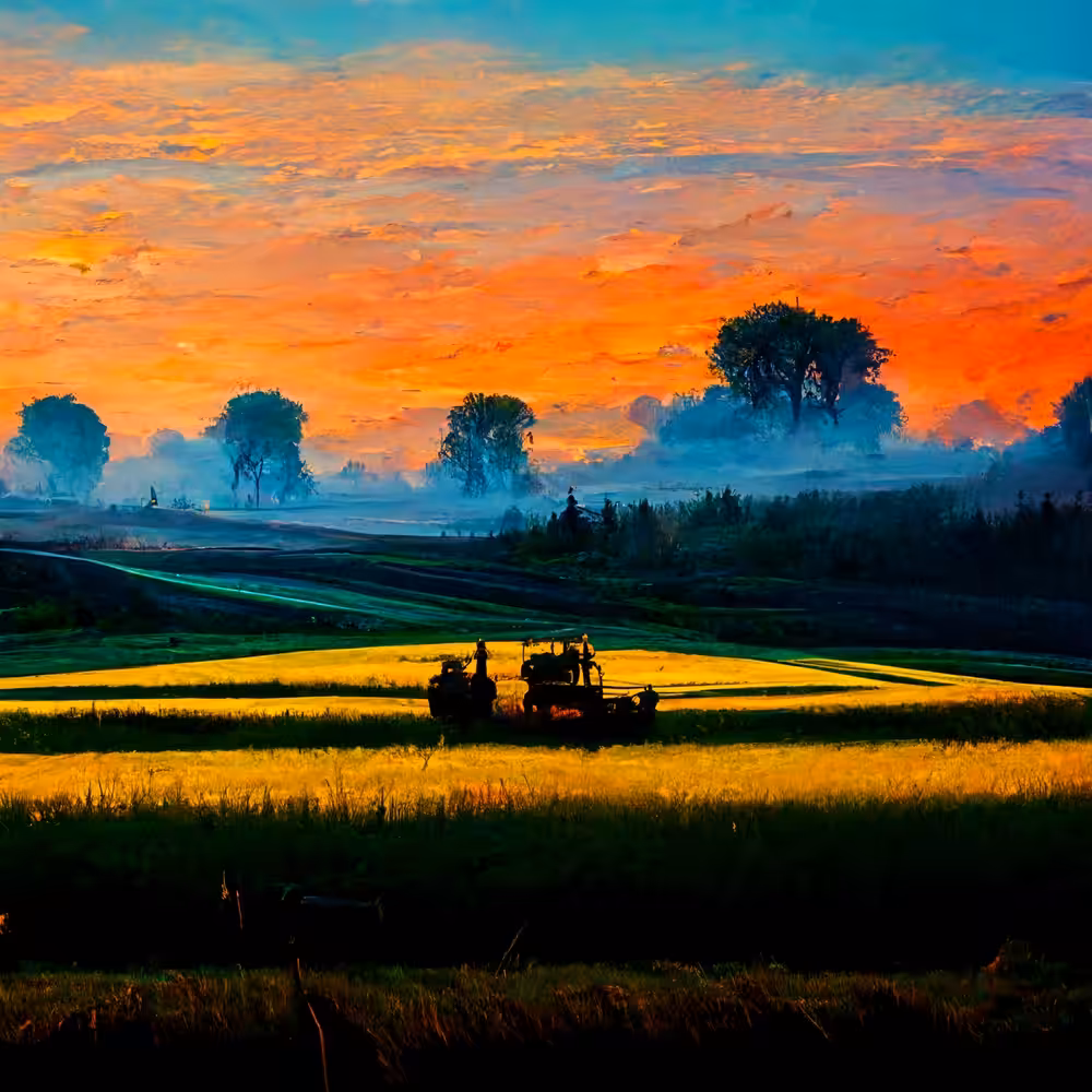At Dawn, In The Fields