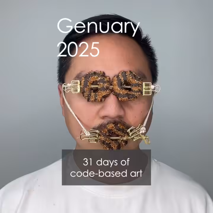 Coding for Genuary Food Masks