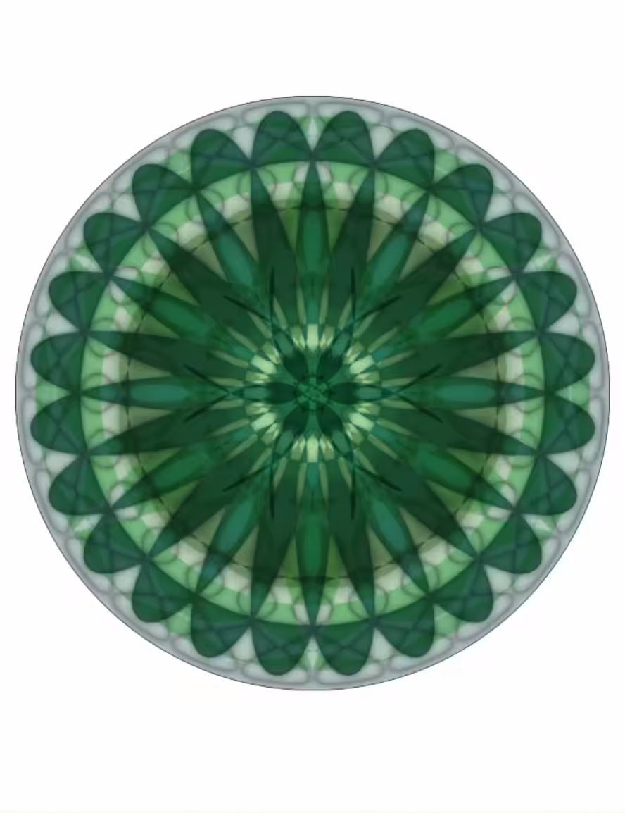 Green mandala