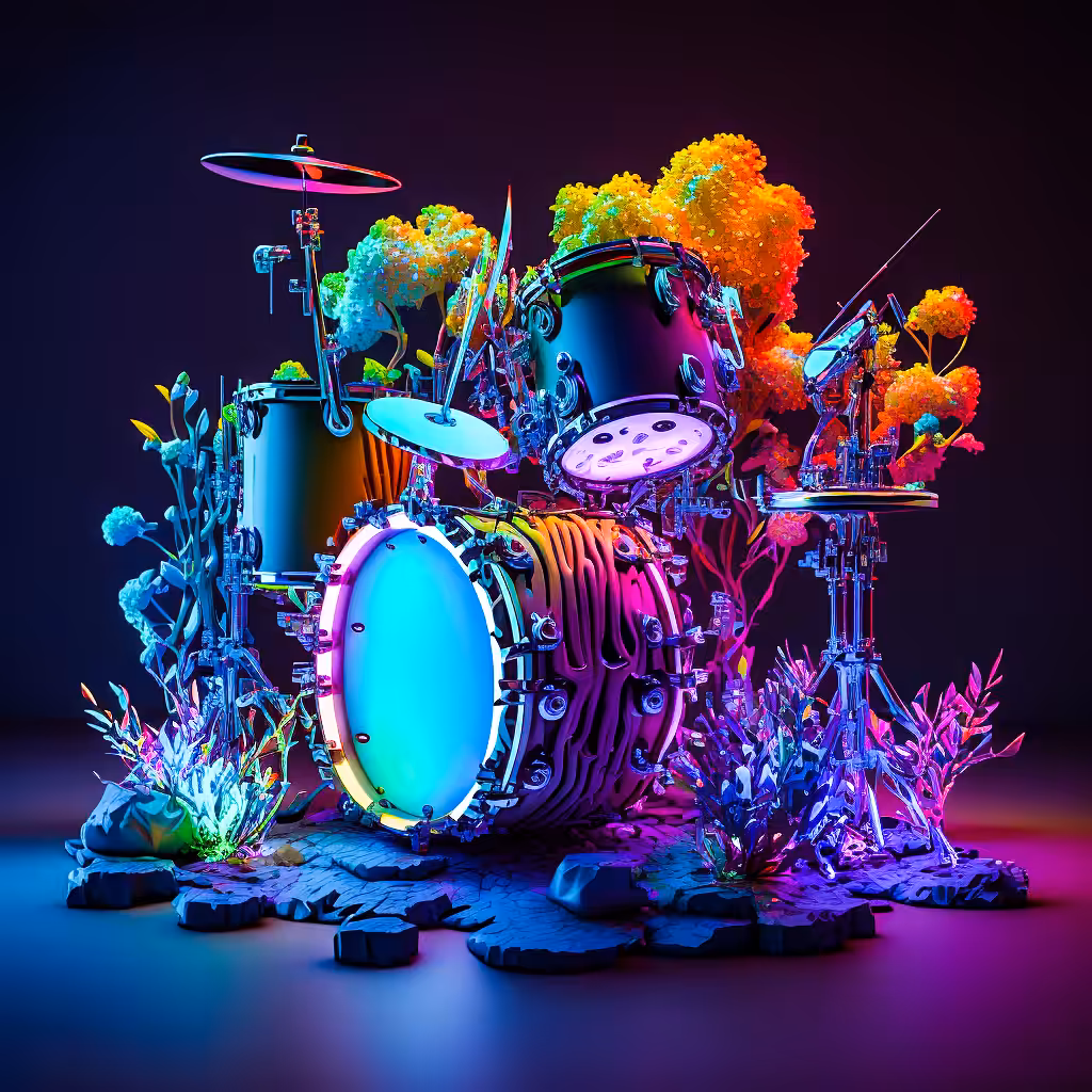 Abstract fun #23: drum set