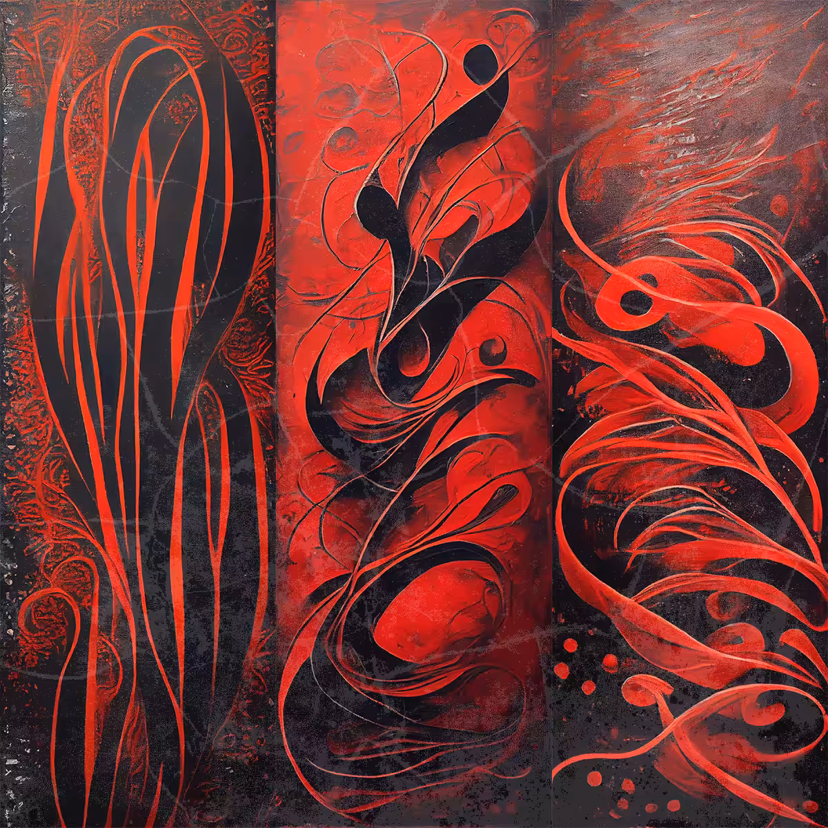 AI Red Calligraphy #1