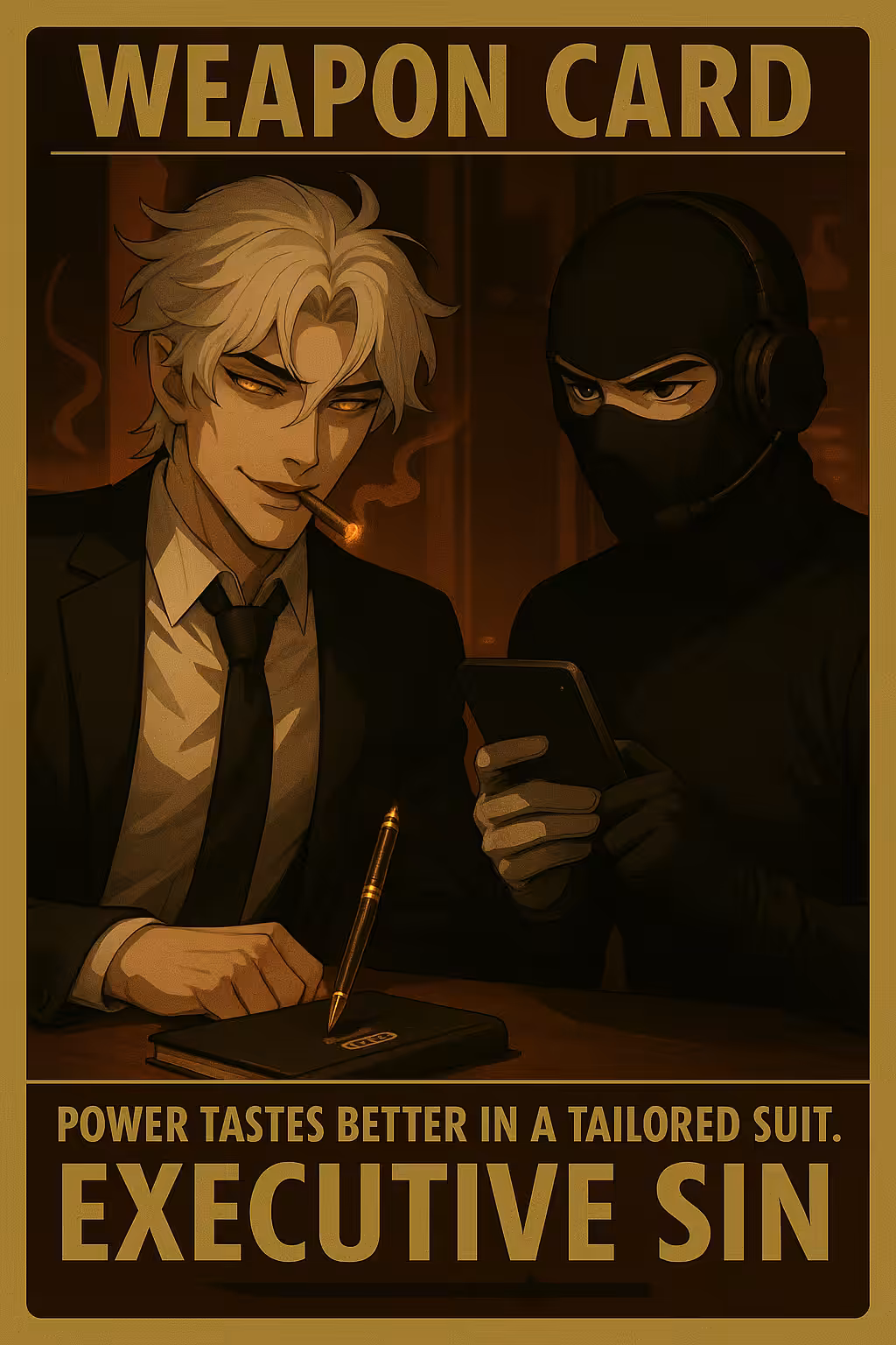 EXECUTIVE SIN — Weapon Card