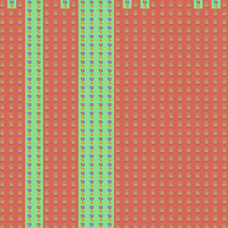 Elementary Cellular Emoji Automata #125