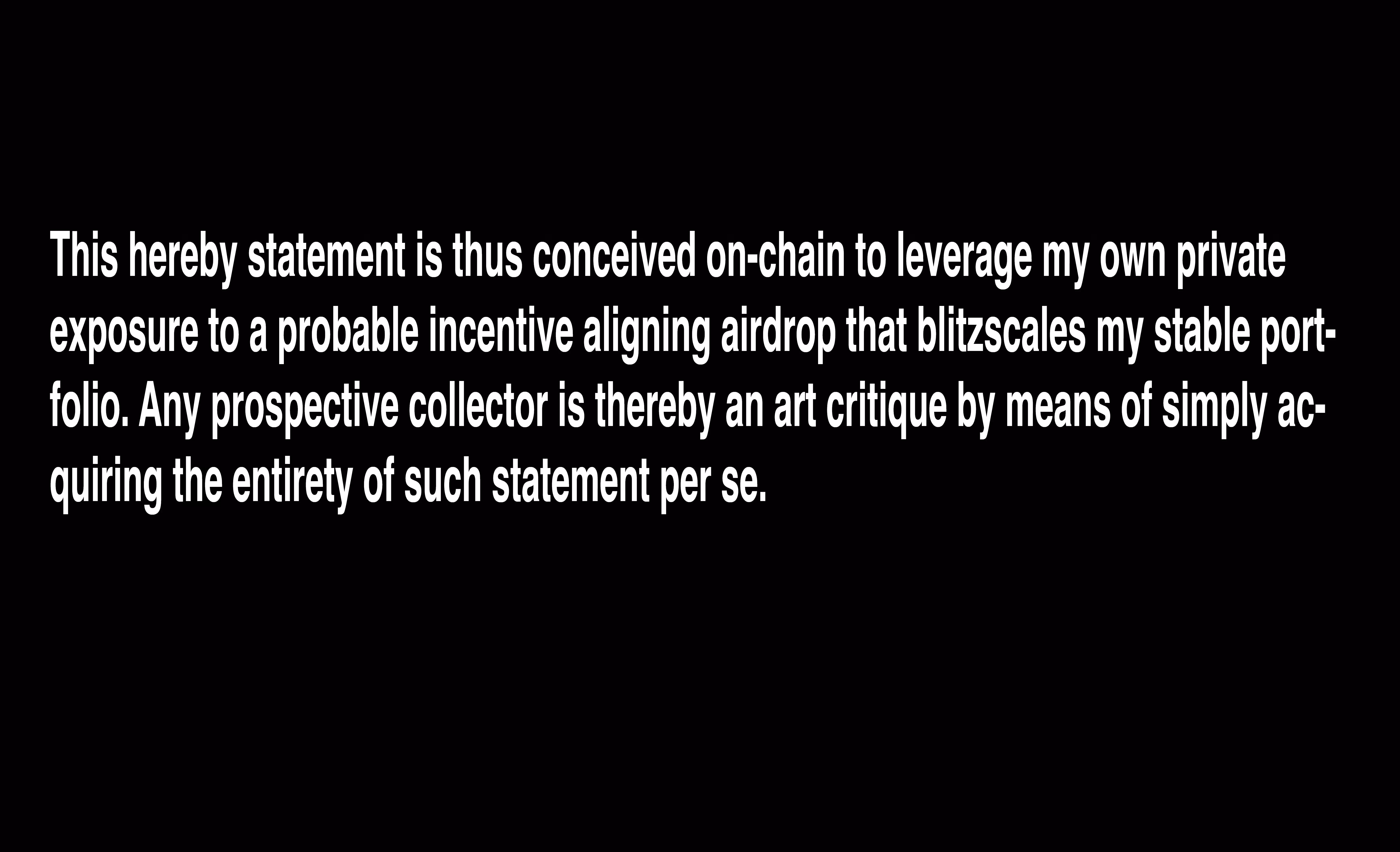 statement
