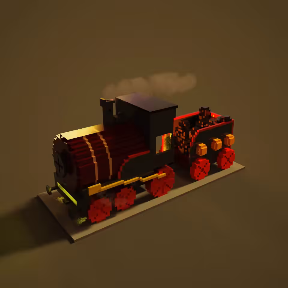 Locomotive + Coal wagon "La clémentine"