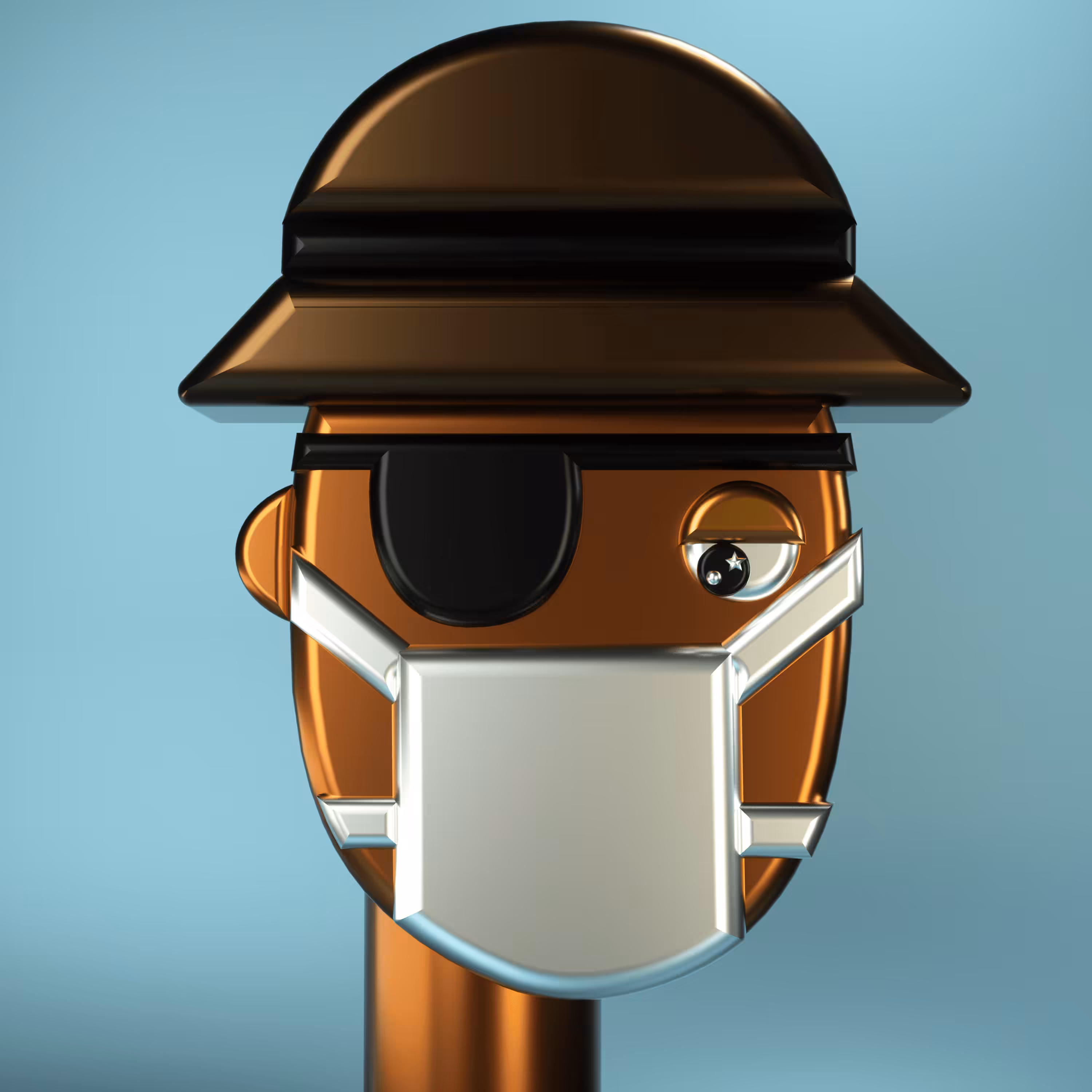 3D Chrome Punk #0050