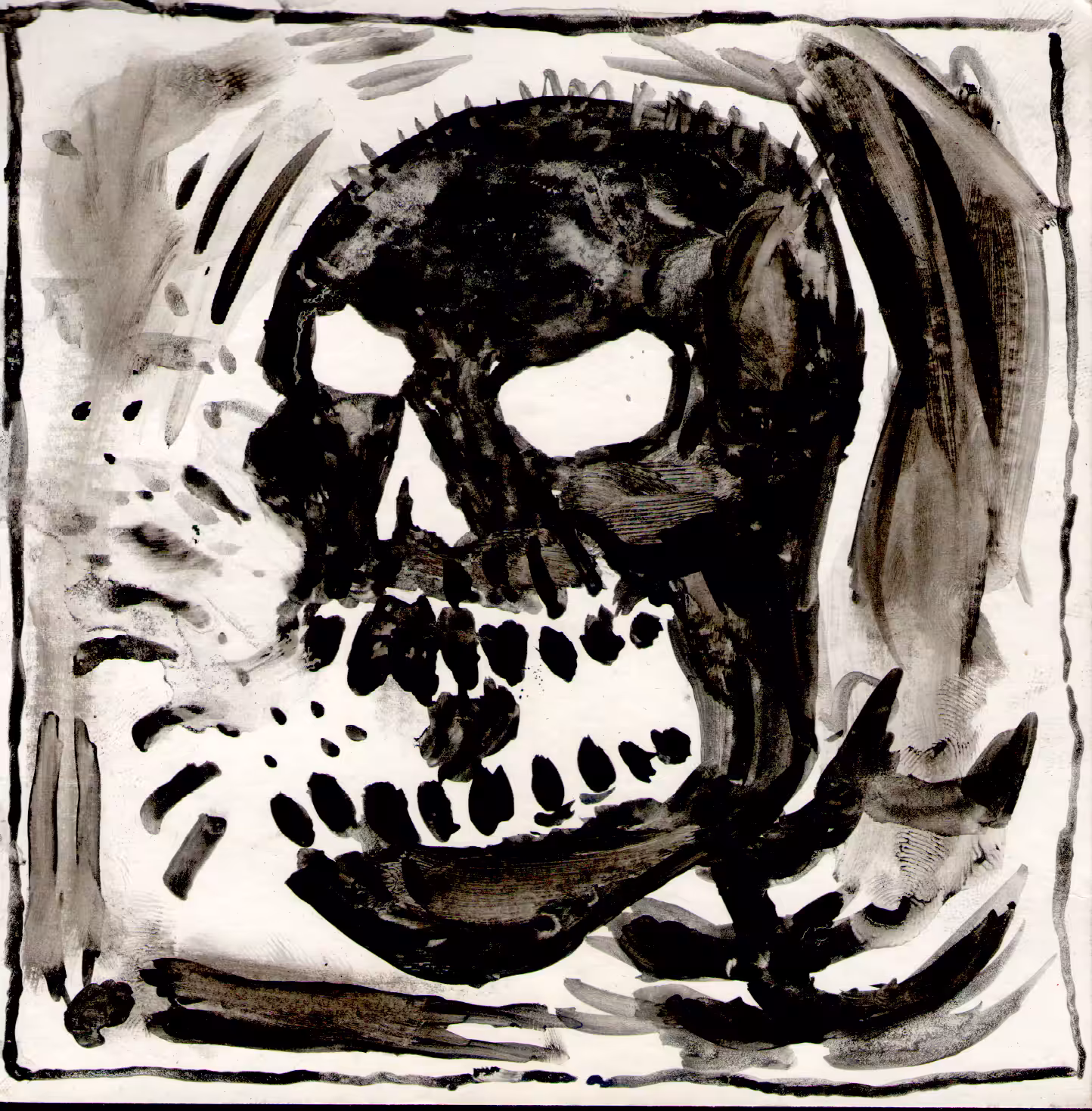 Angry Black Skull #2