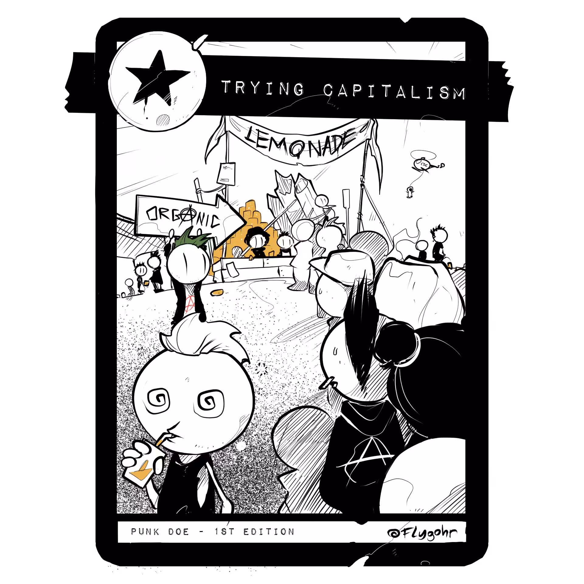 TRYING CAPITALISM | Original Moment Card | 1st ED.