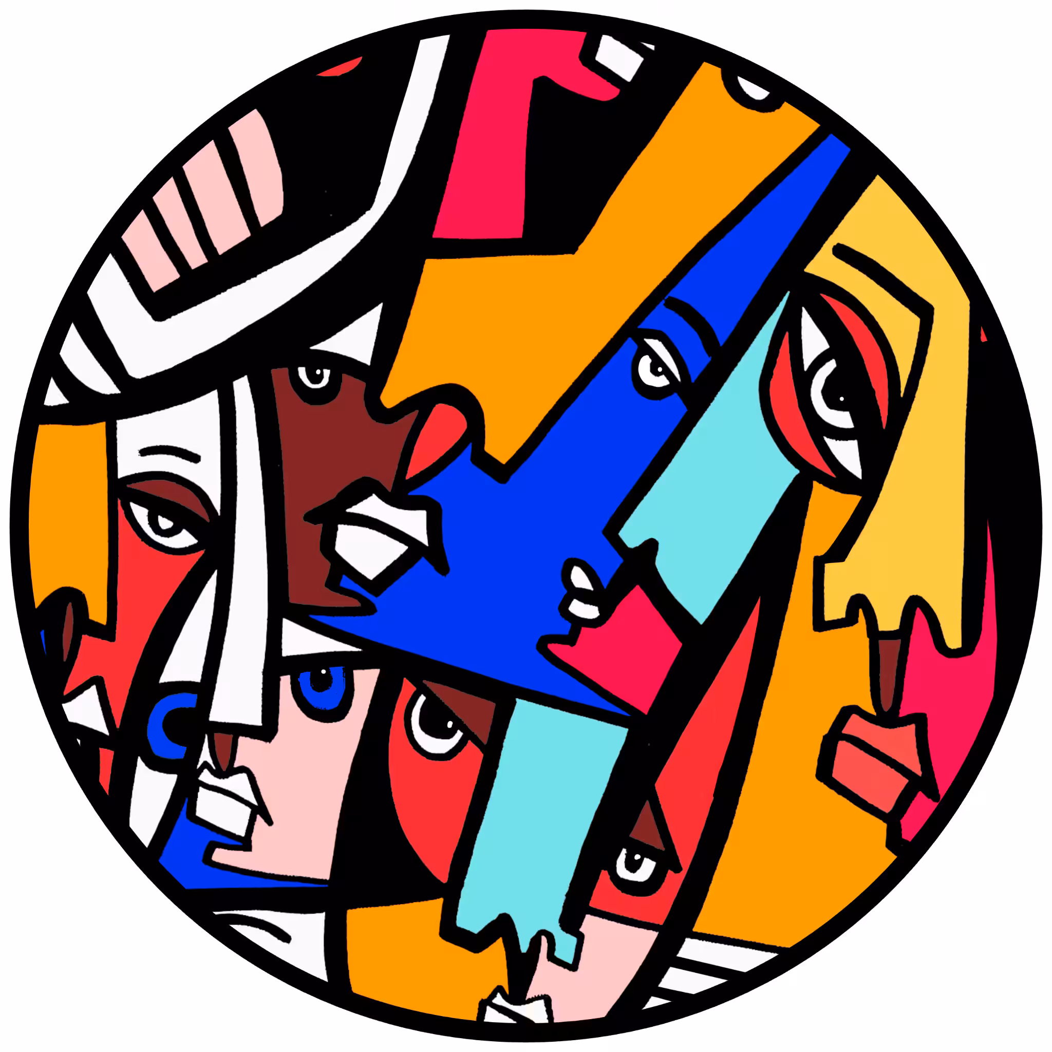Cubist Circle 165