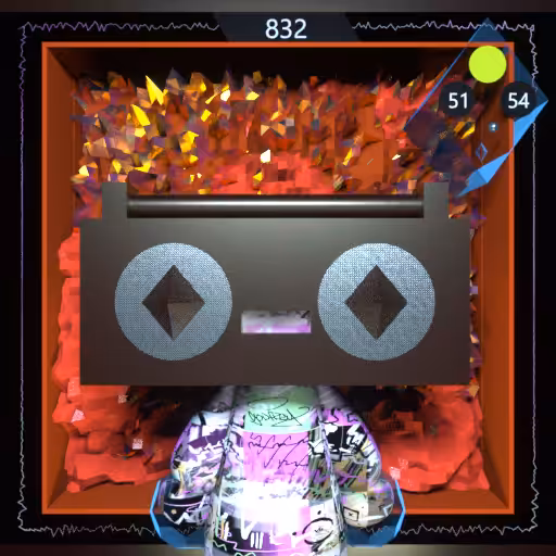 Boomboxhead 832