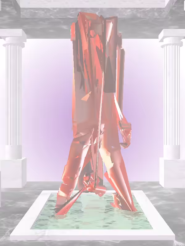 HeavenComputer: The Shooter Bright Red Woman #7394