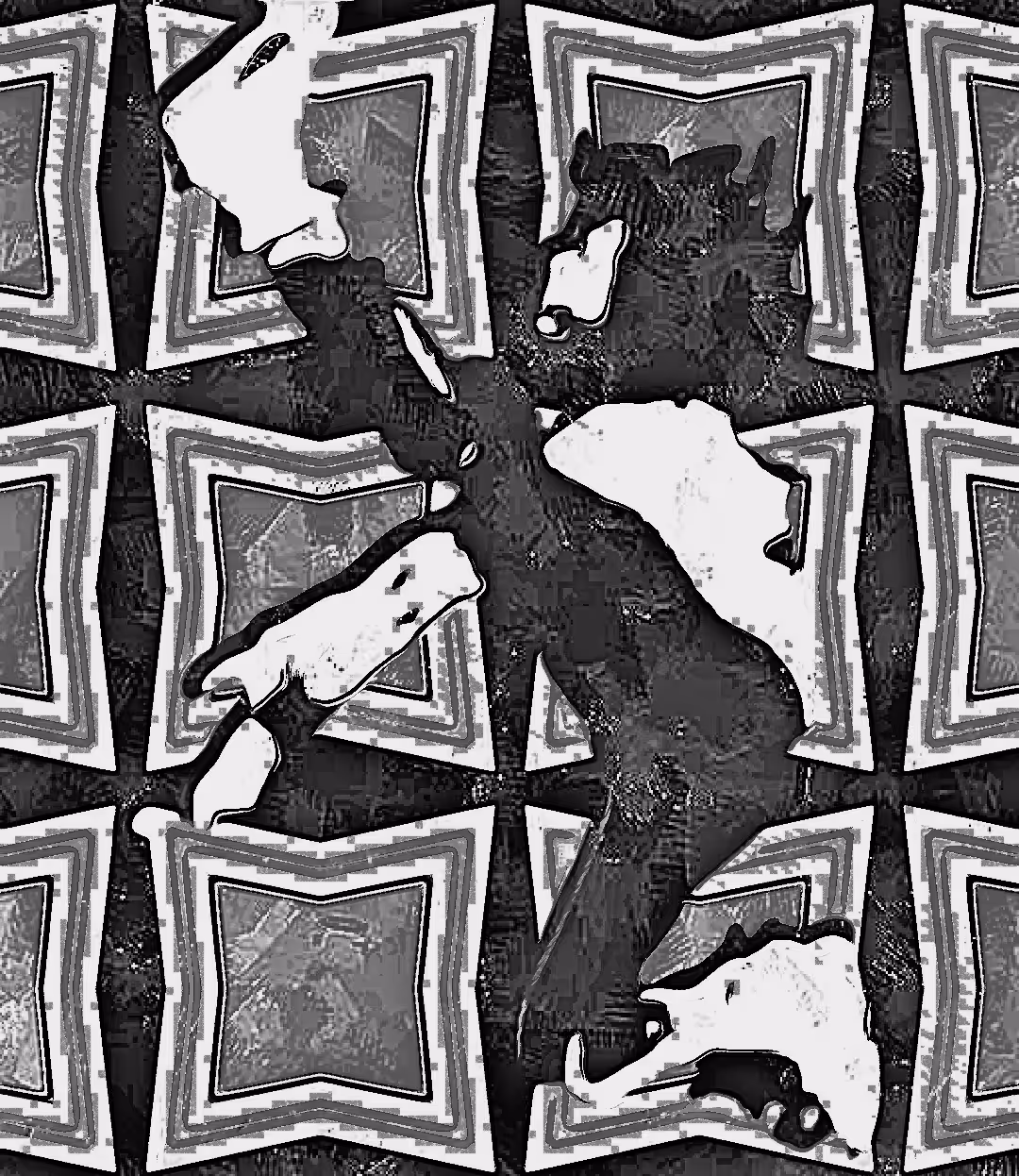 Foot Stucco (b/w)