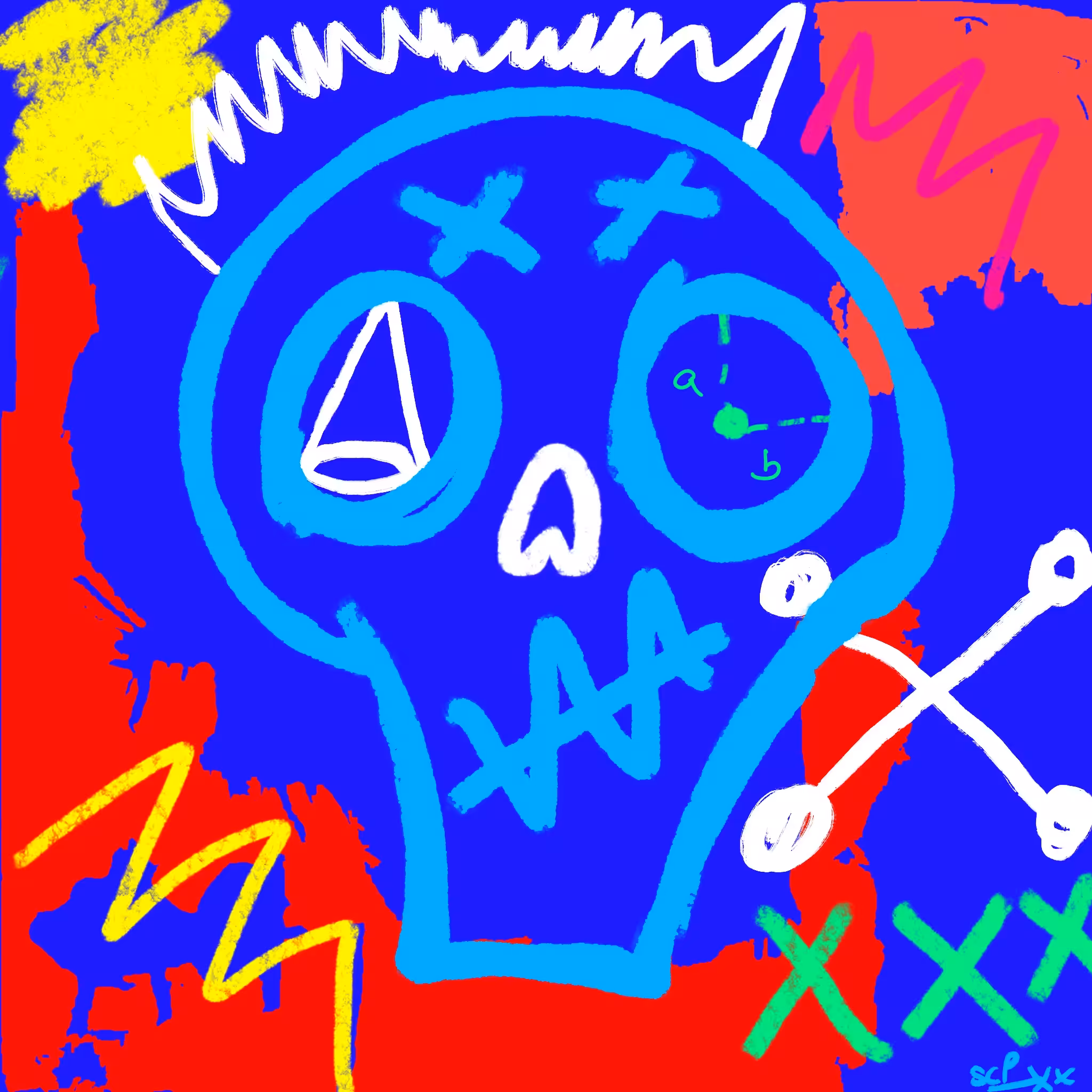 "Wild Skull" SCP XX - Crazy Skull ArtWork