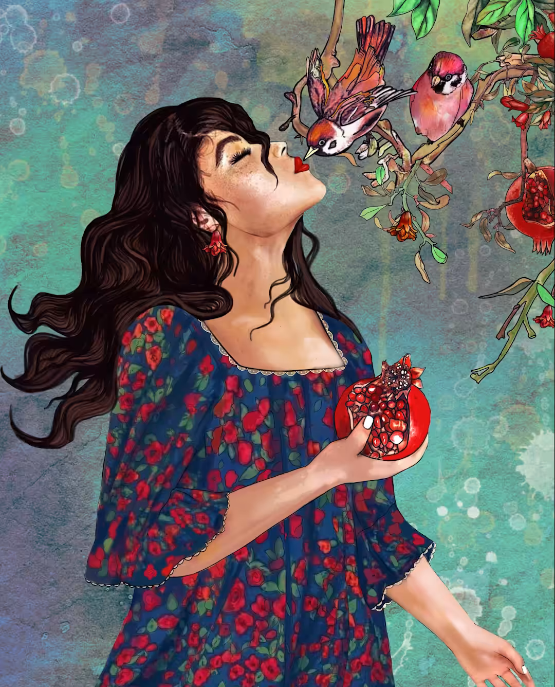 kiss of bird