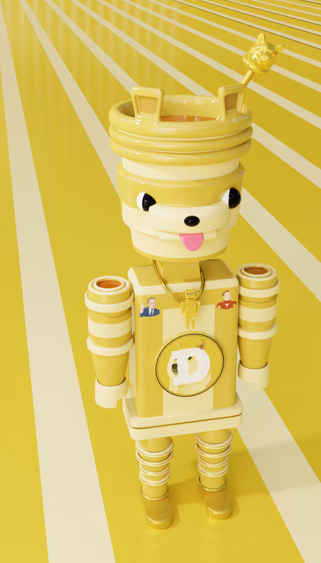 Doge Coffee Mascot