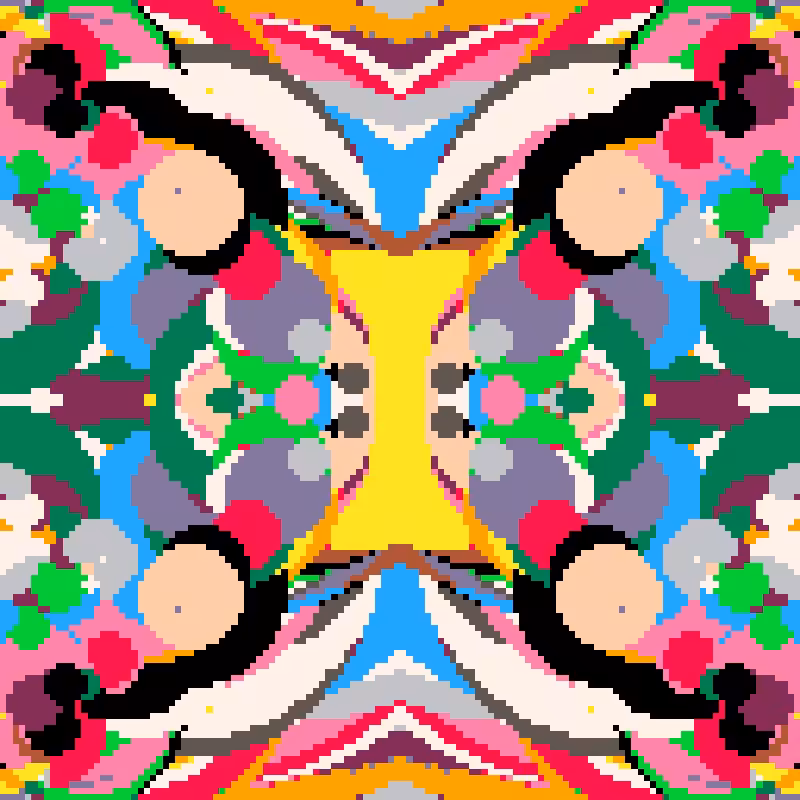 Rapid Psychedelic Inkblot Test Generator #77