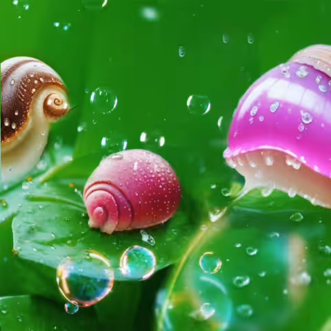 Snails and imaginary bubbles