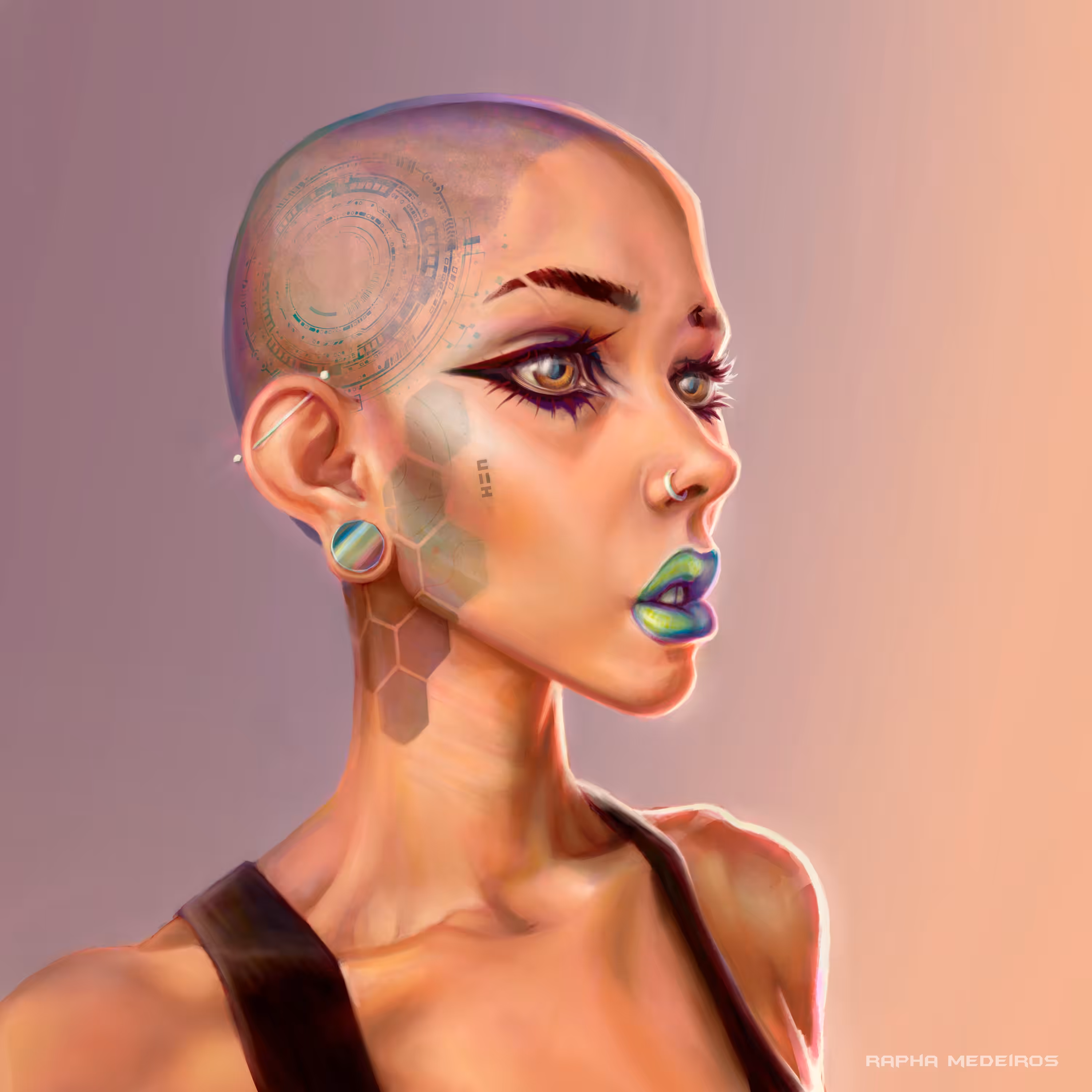 seis-cyber punk girl-  