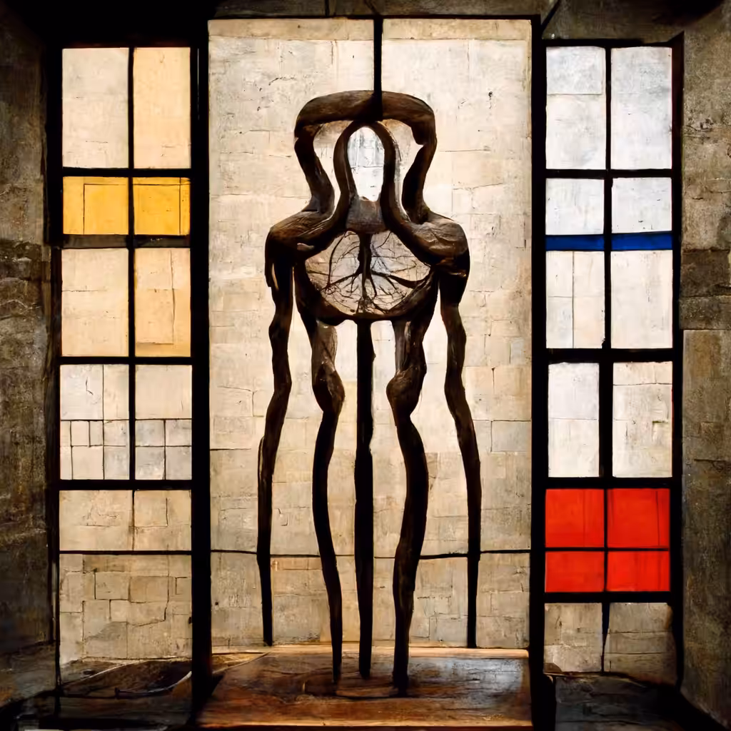 Louise Bourgeois x Piet Mondrian #2