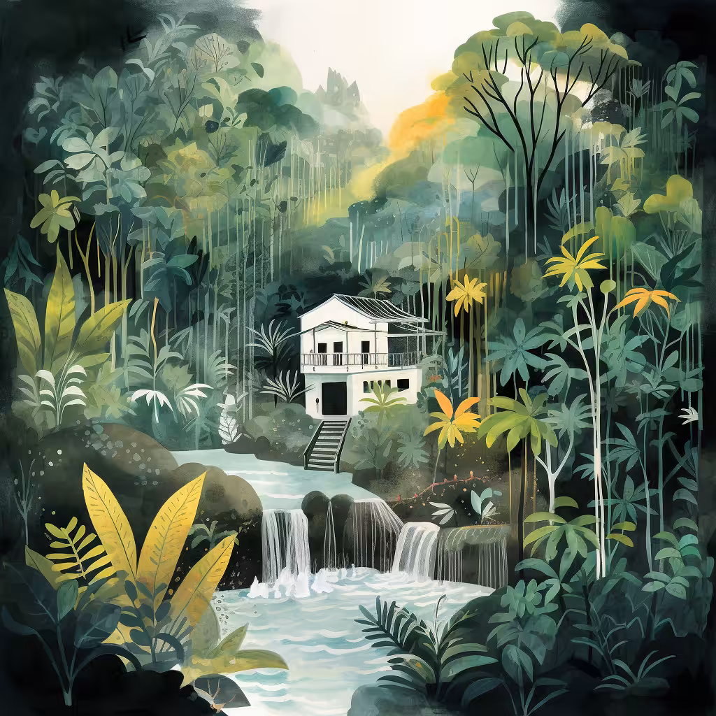 Paper Dreams: Waterfall house #10