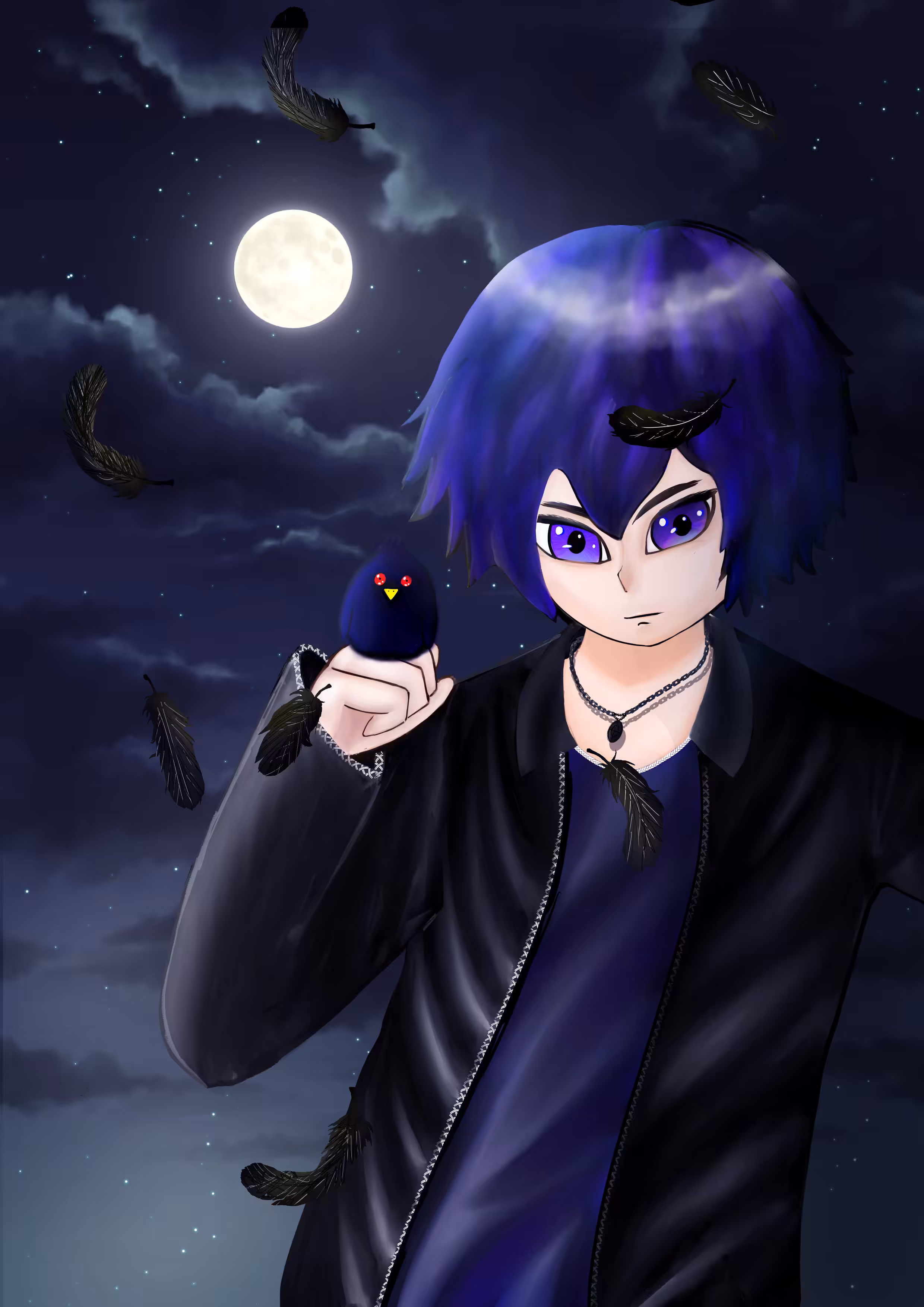 Kuro and his black bird